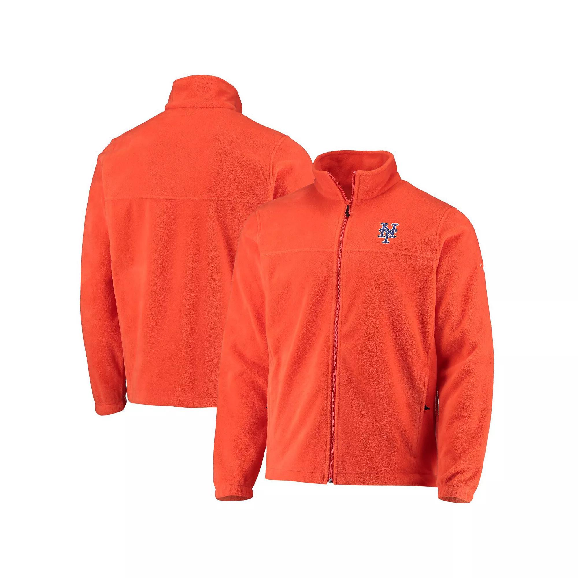 Men's Columbia Orange New York Mets Full-Zip Flanker Jacket, Size: Small Product Image