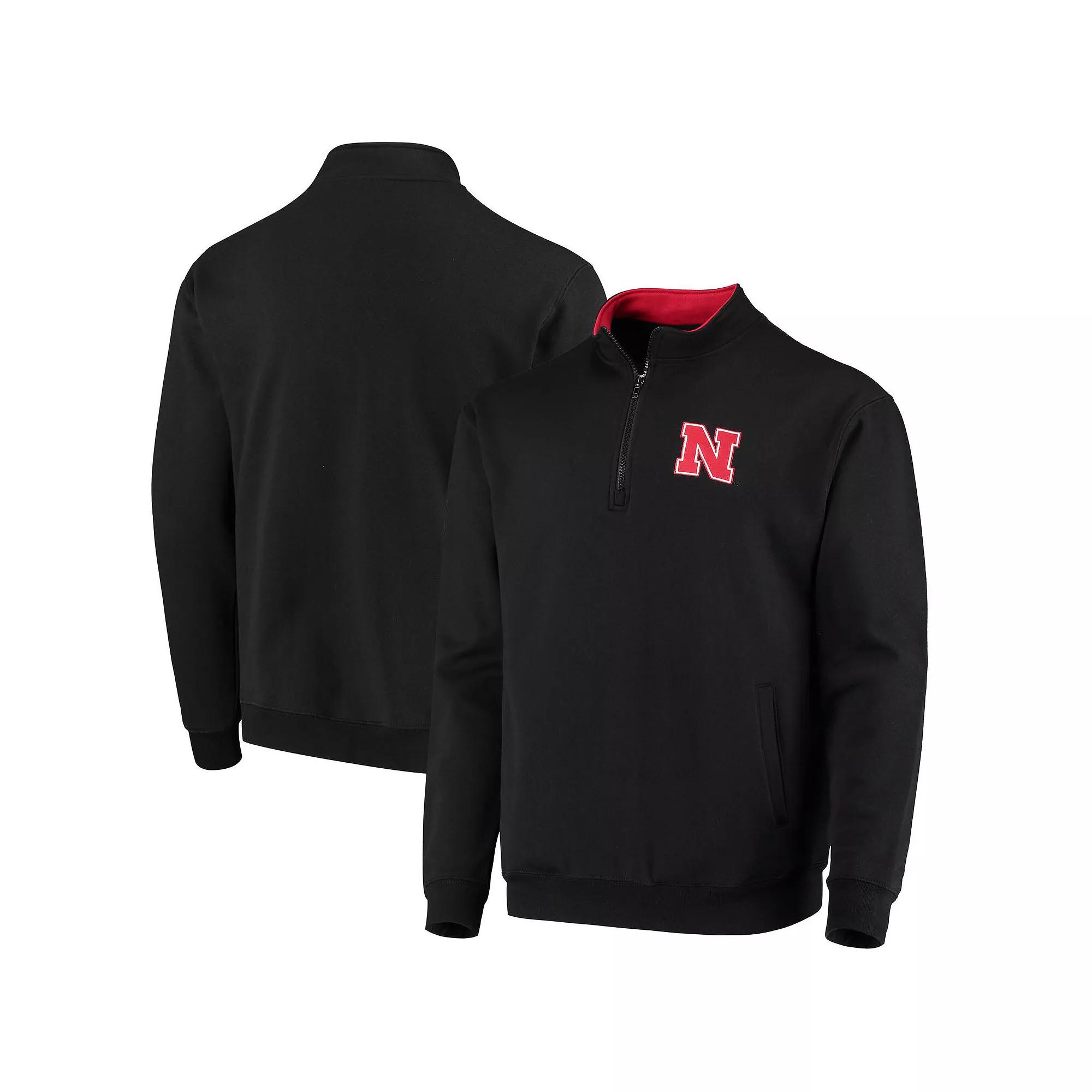 Men's Colosseum Black Nebraska Huskers Tortugas Logo Quarter-Zip Jacket,  Product Image
