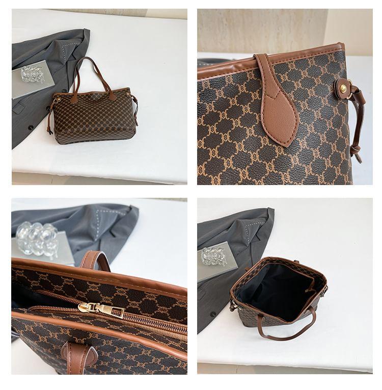 Patterned Drawstring Tote Bag Product Image