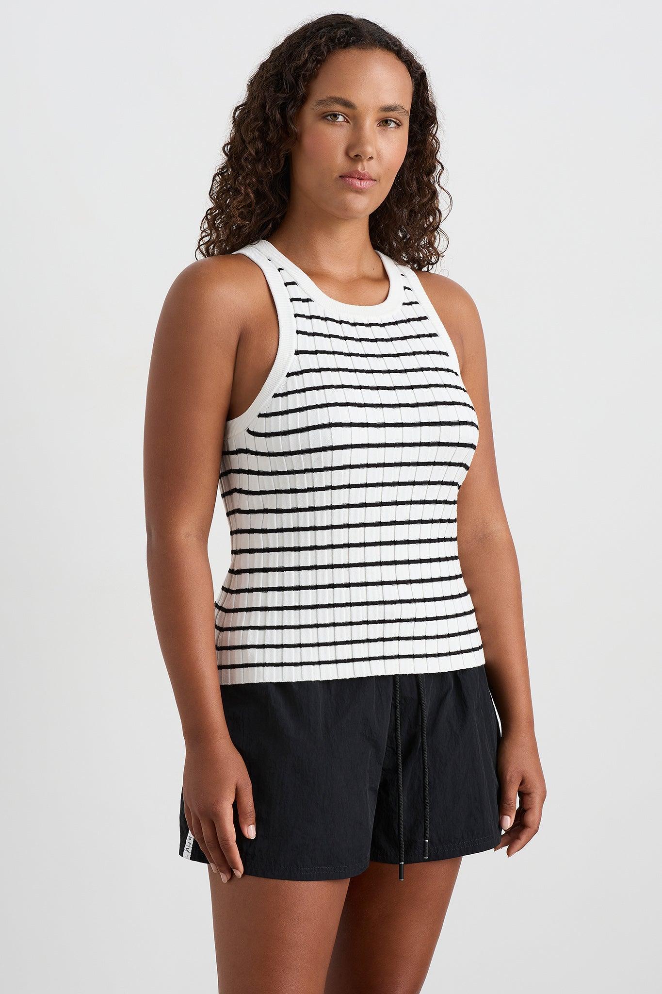Striped Knitted Logo Tank 135 Product Image