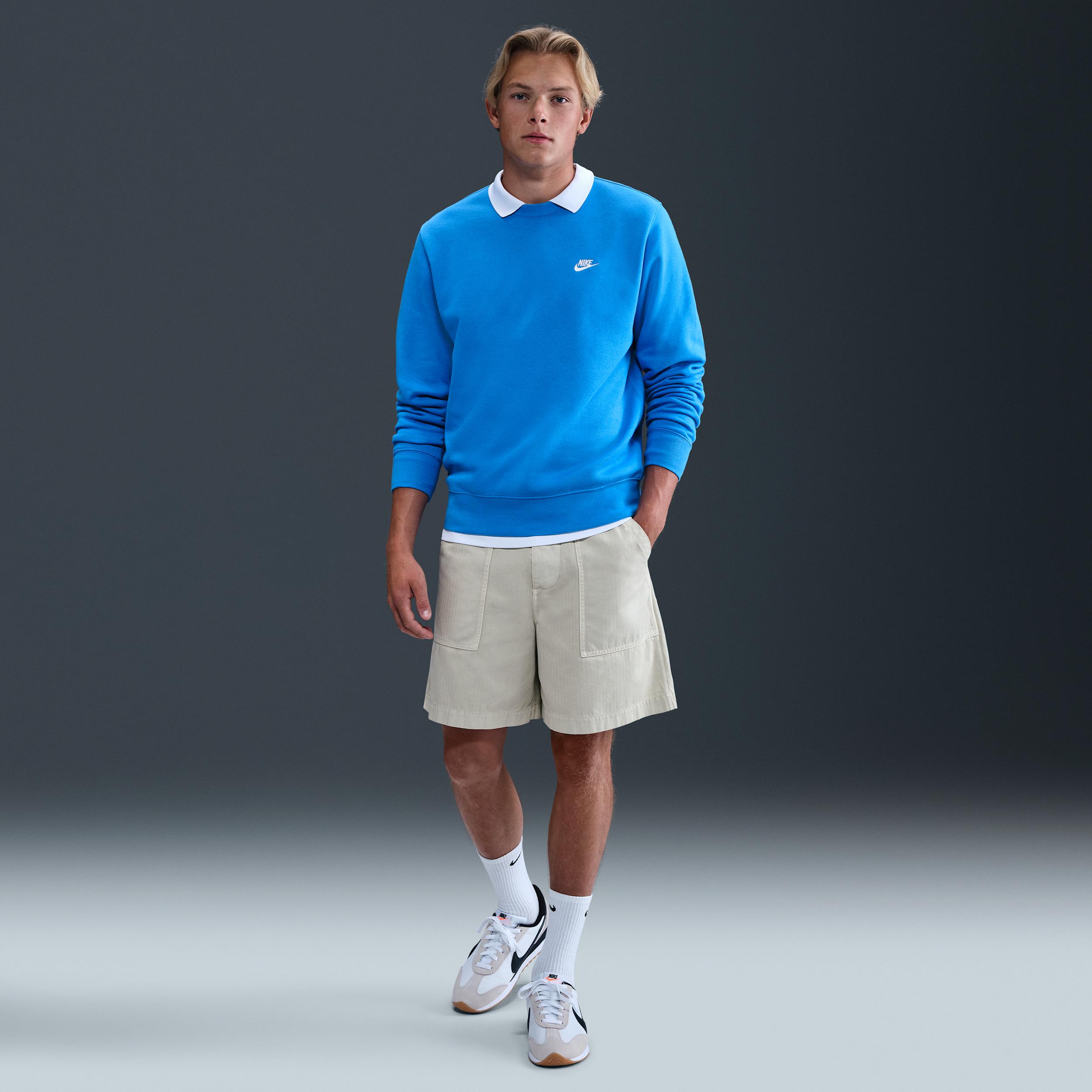 Nike Mens Club Fleece Crew | FN3886-435 Product Image