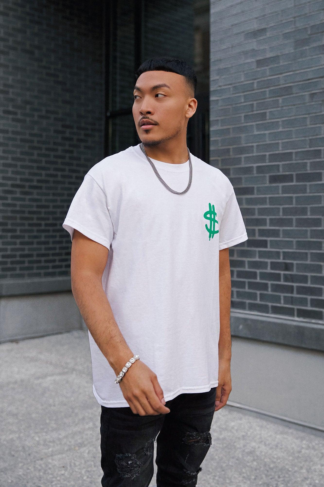 Dirty Money Short Sleeve Tee - White Product Image