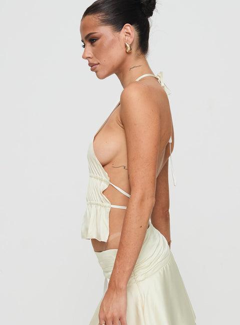 Legacy Halter Top Ivory Product Image