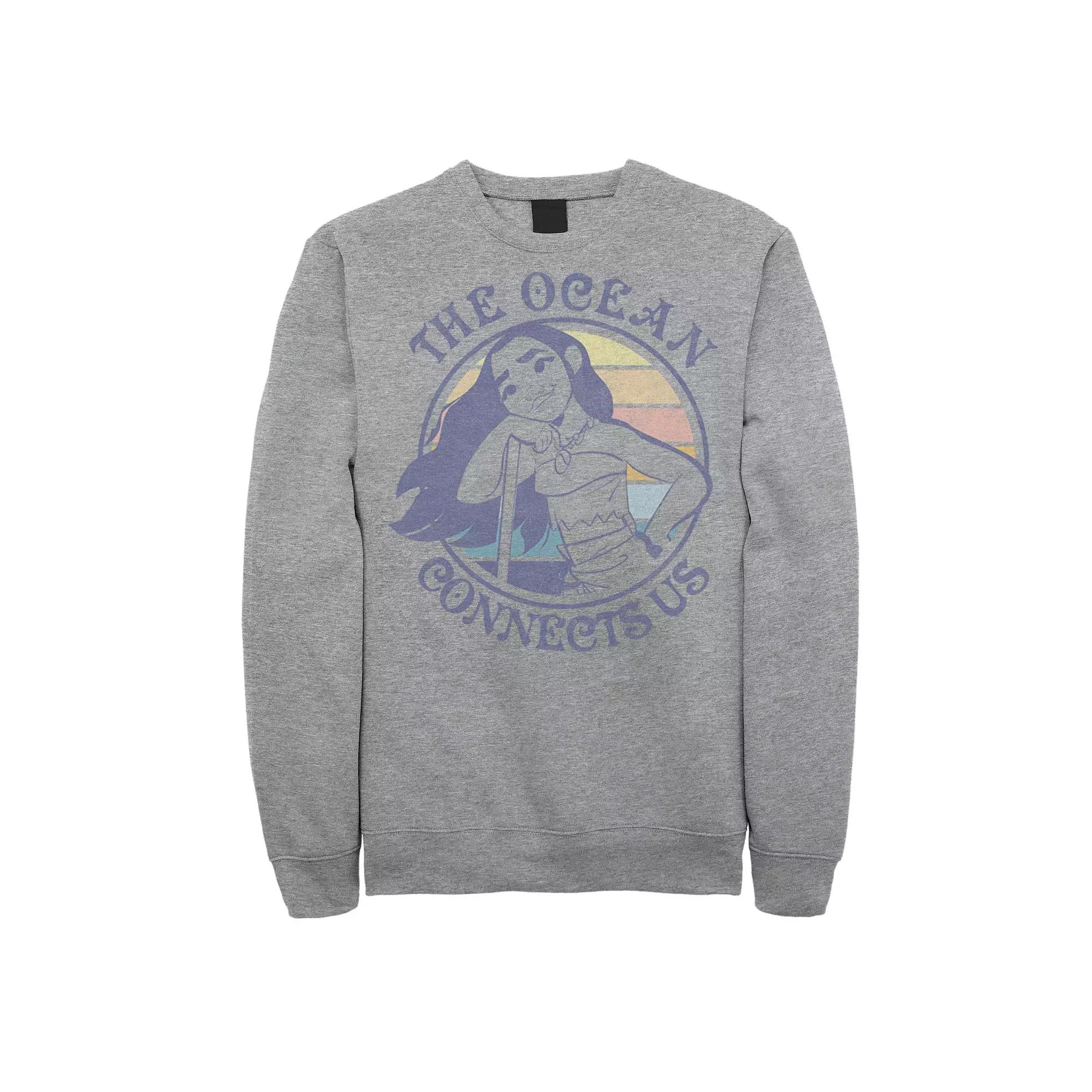 Disney's Moana Men's The Ocean Connects Us Sunset Fleece,  Product Image