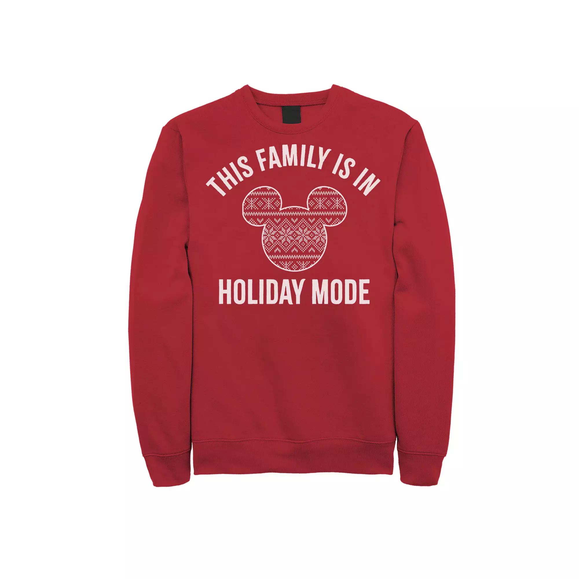 Disney's Mickey and Friends Christmas Family Holiday Mode Men's Sweatshirt,  Product Image
