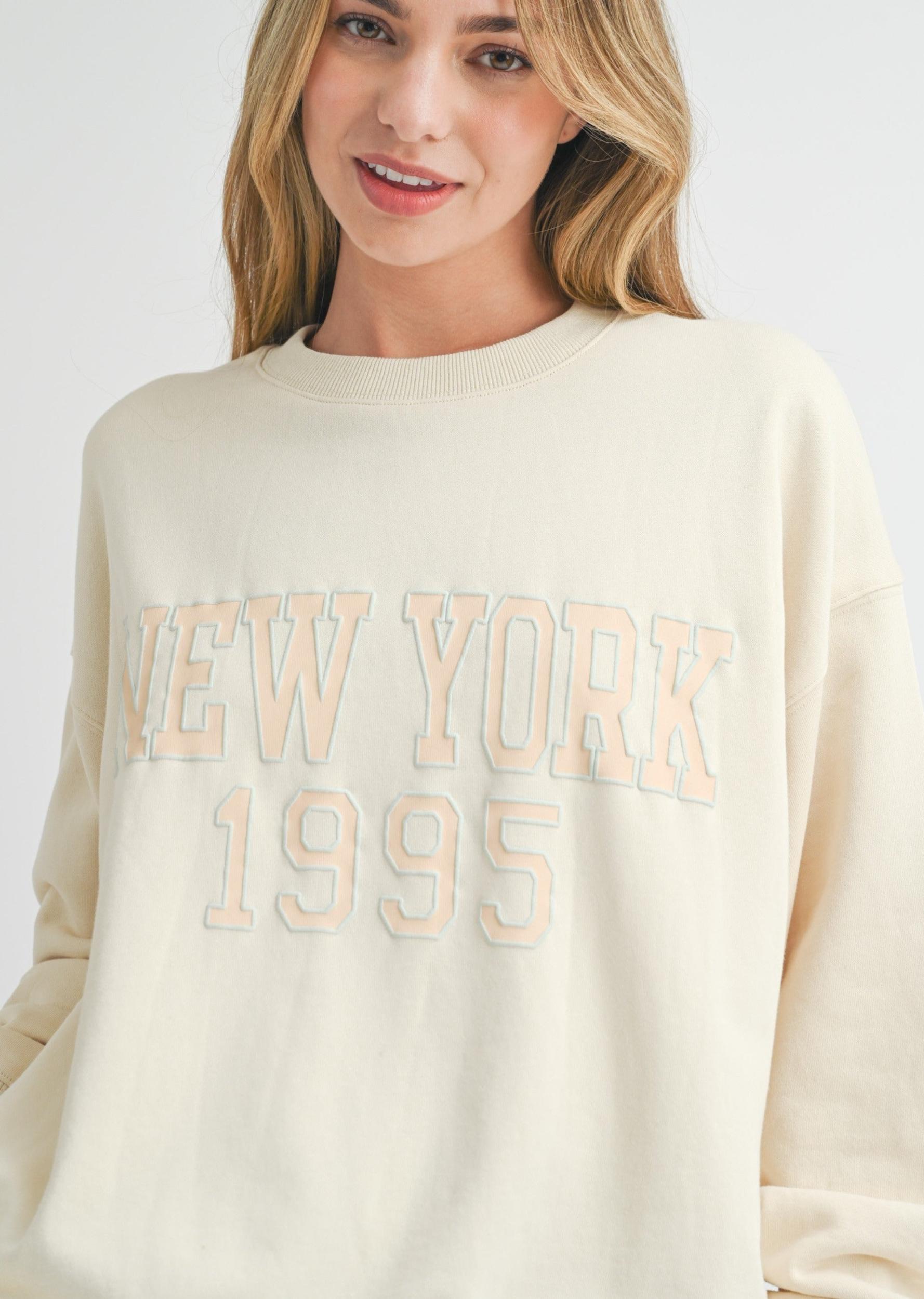 New York Ivory Sweatshirt Product Image
