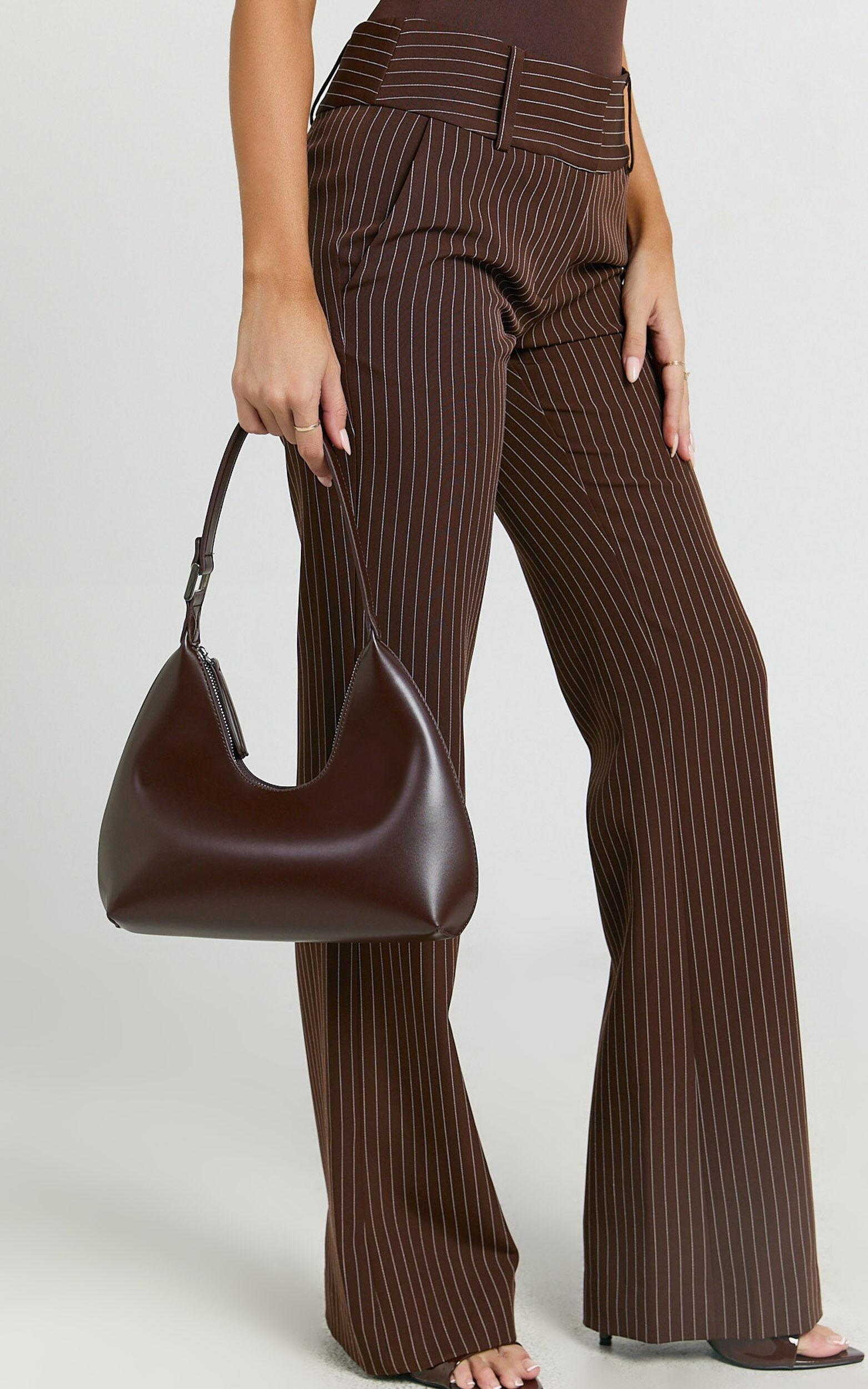 Calabasas Bag - PU Shoulder Bag in Chocolate Product Image