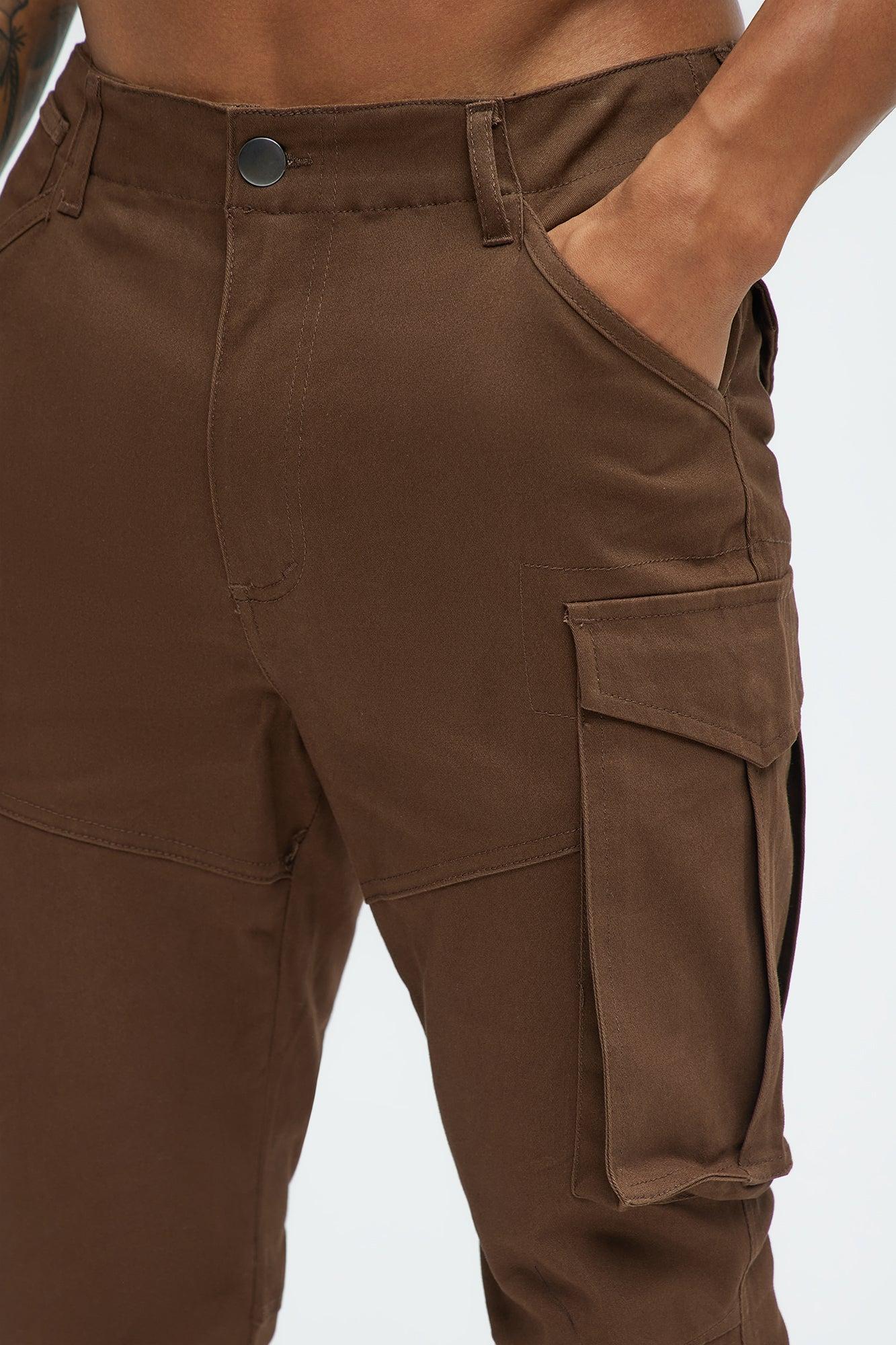 Summer Games Slim Cargo Pants - Brown Product Image