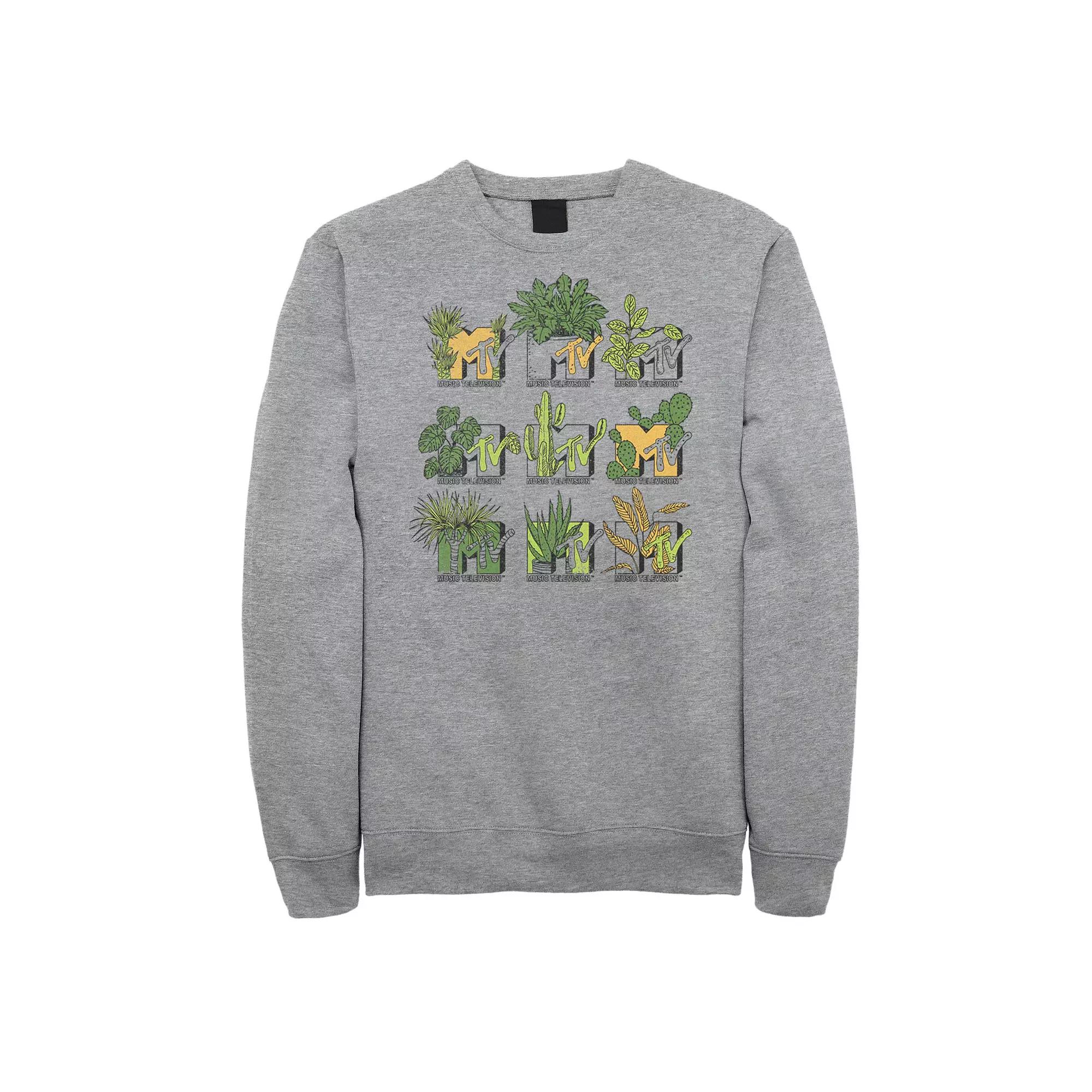Big & Tall MTV Succulent Grid Logo Sweatshirt, Men's,  Product Image