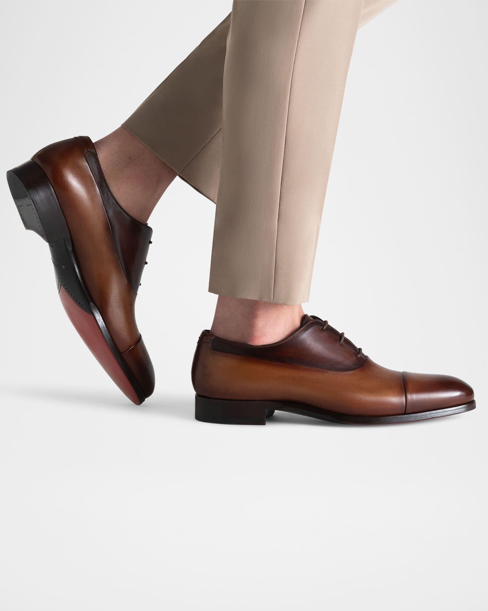 Men's Duke Leather Cap-Toe Derby Shoes Product Image