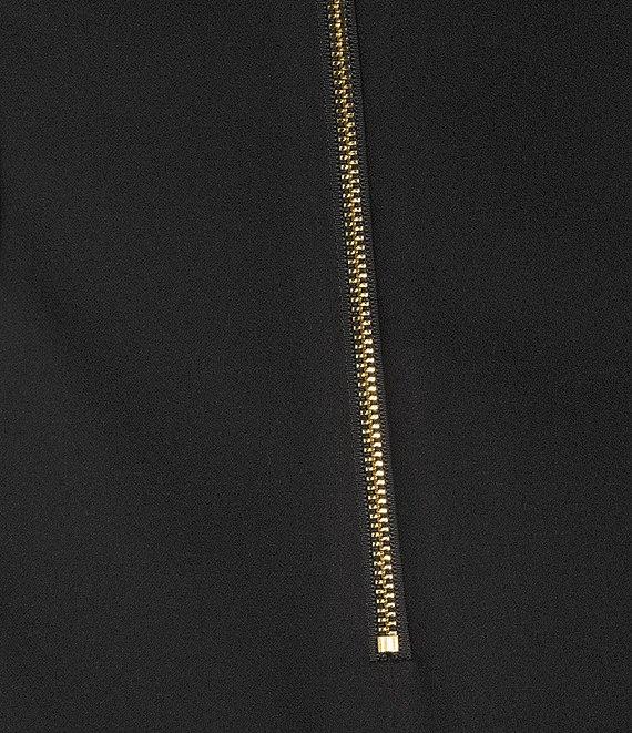 DKNY by Donna Karan Scuba Crepe Short Sleeve Fit And Flare Dress Product Image