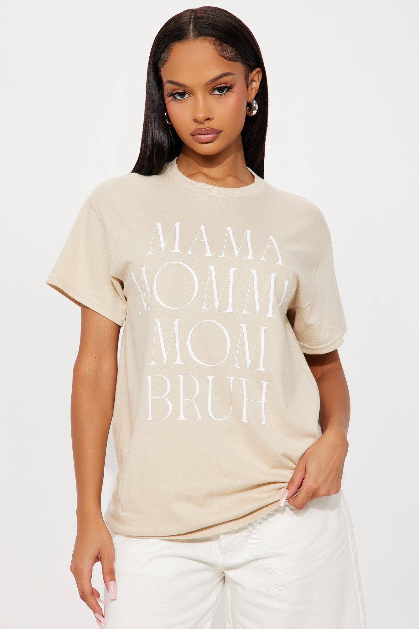 Mama Oversized Tee - Sand Female Product Image