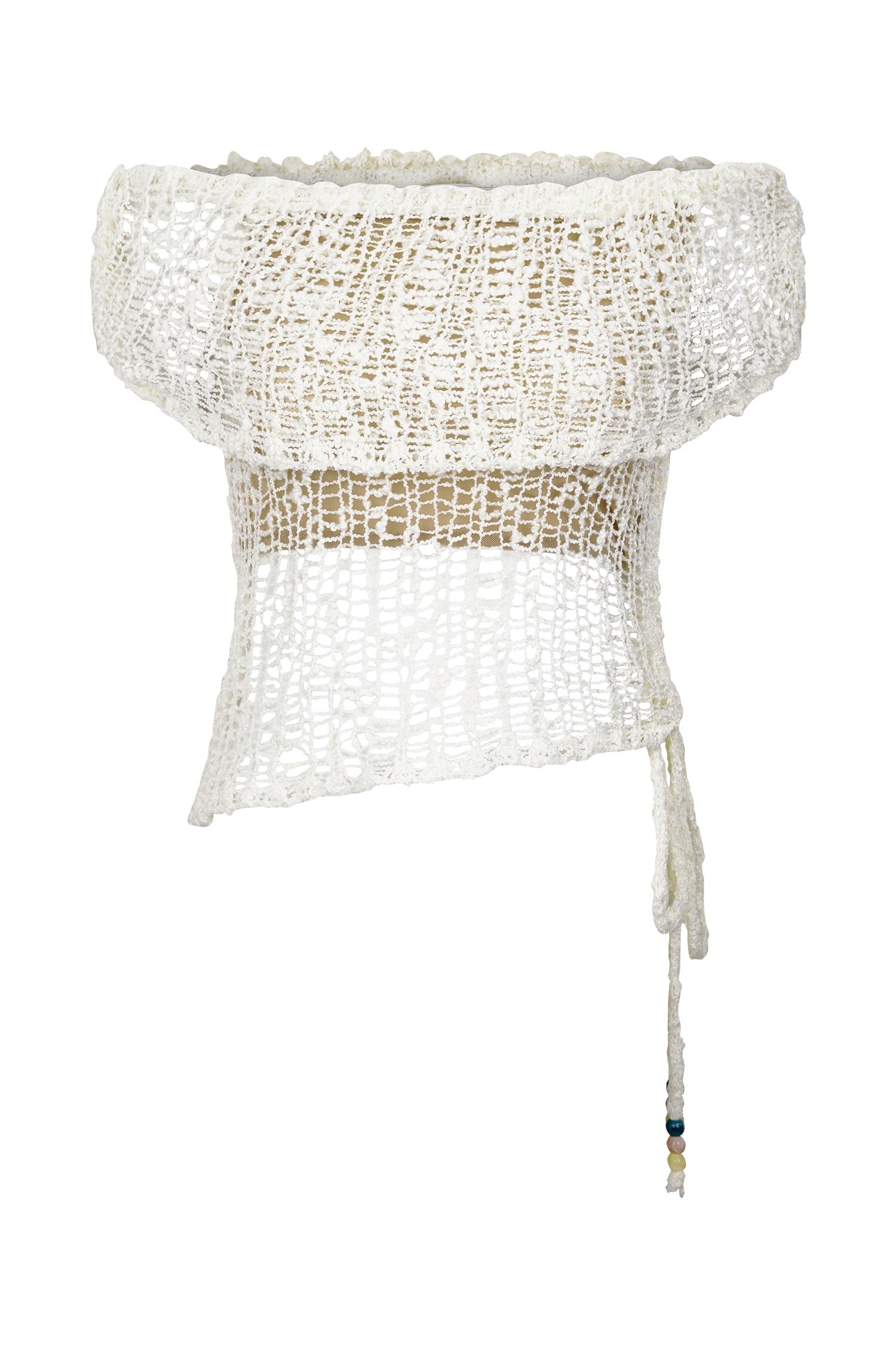 Cordelia Off Shoulder Knit Top - Ivory Product Image