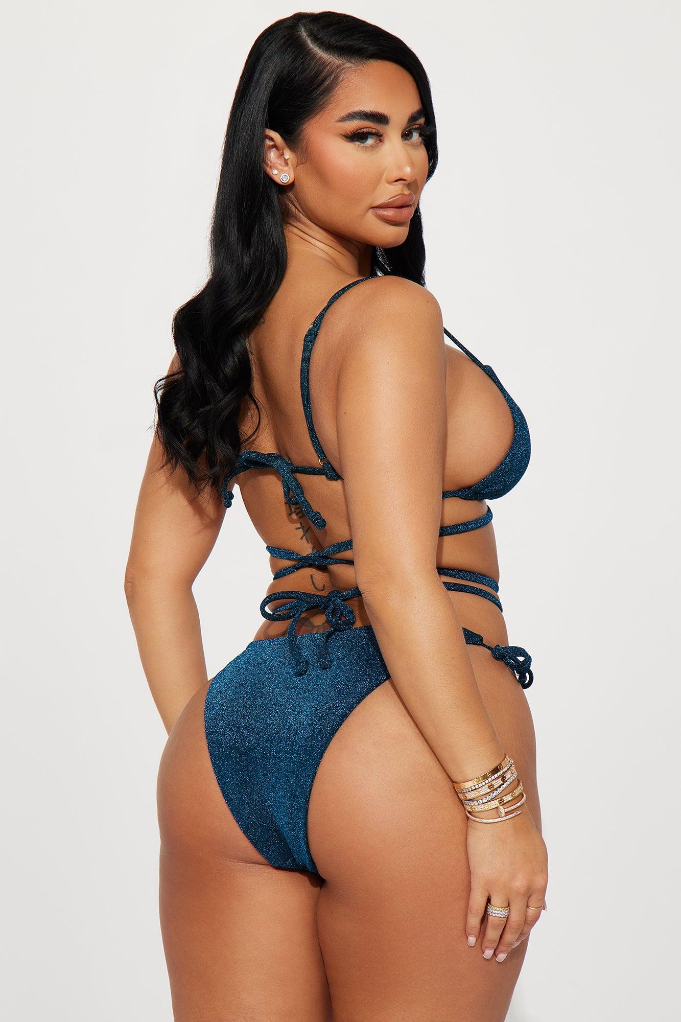 Solo Summer Shimmer 2 Piece Bikini - Blue Product Image