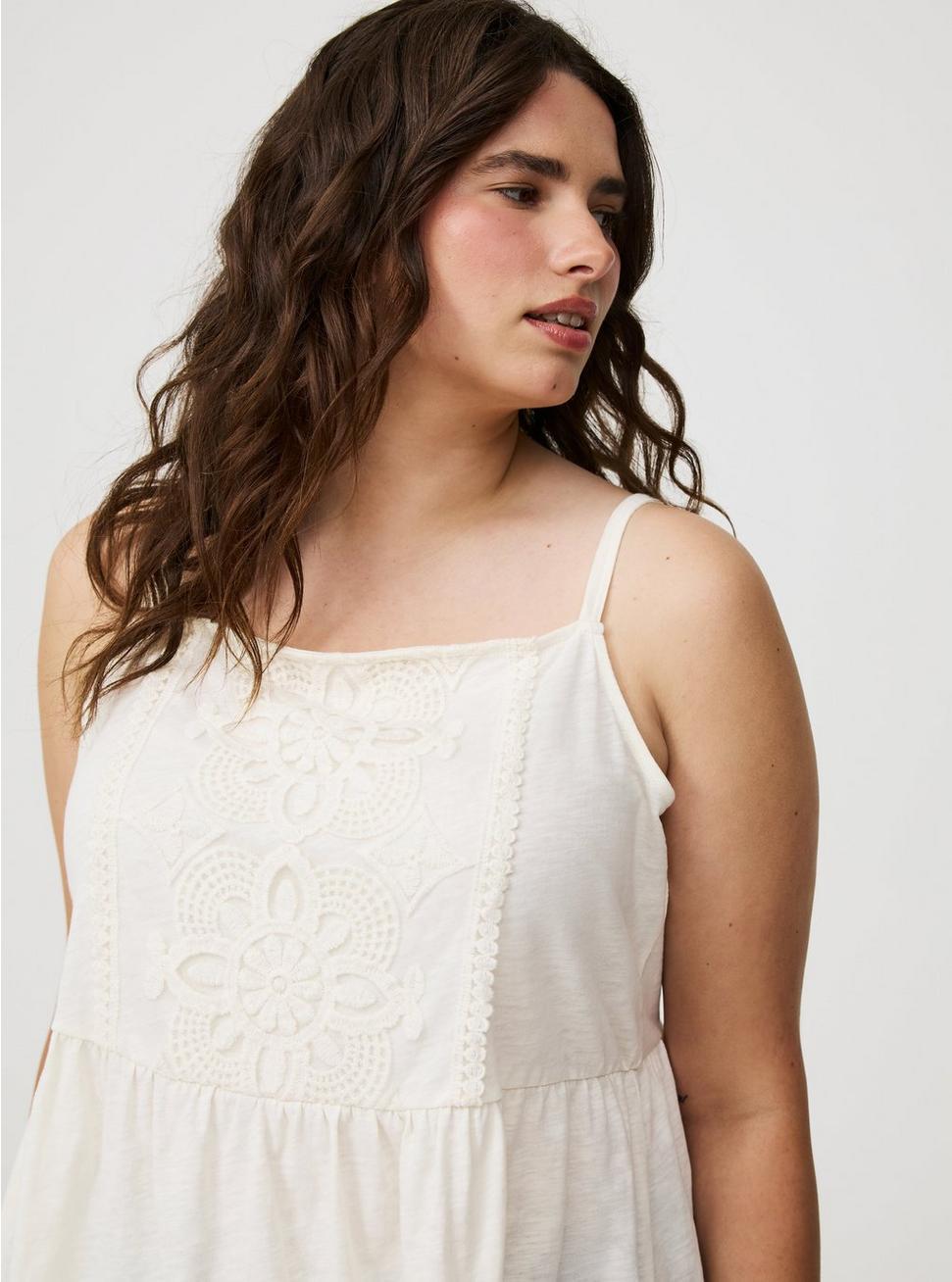 Crochet Babydoll Tank Product Image