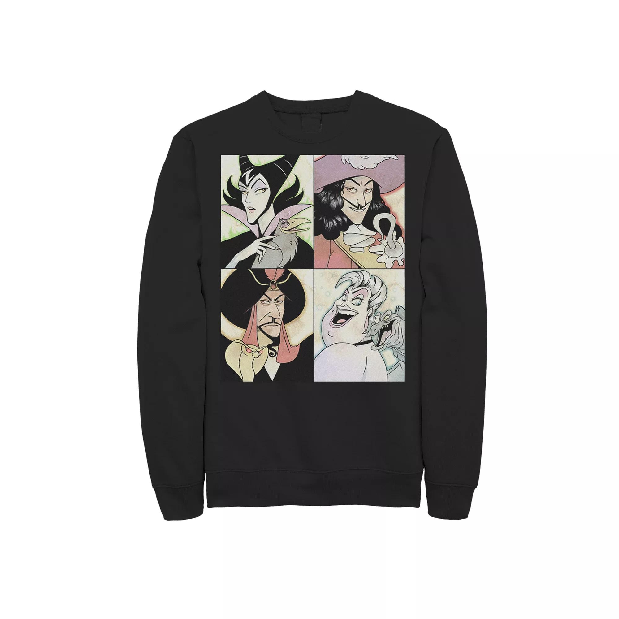 Disney Villains Maleficent, Captain Hook, Jafar, Ursula Men's Anime Sweatshirt,  Product Image
