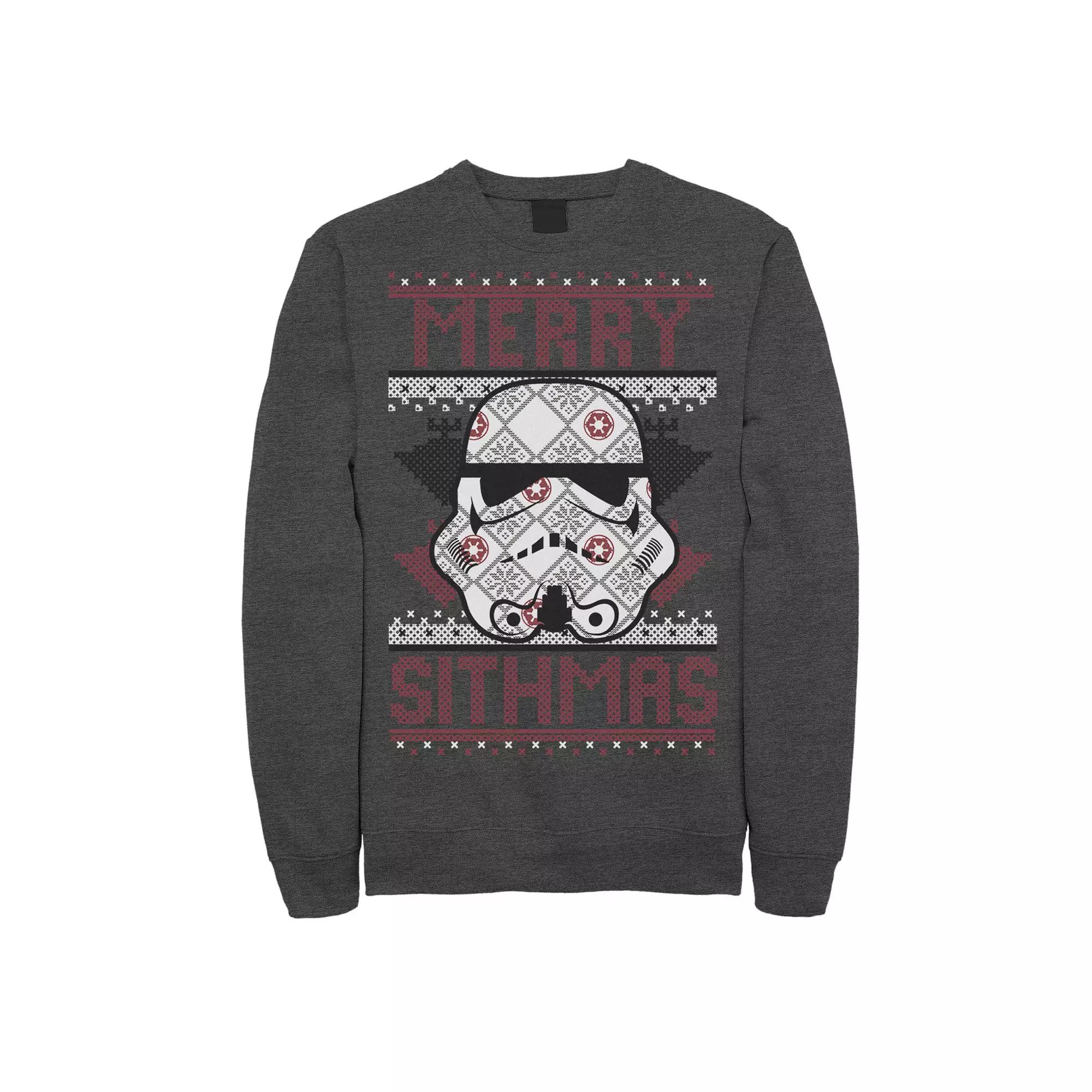 Men's Star Wars Stormtrooper Helmet "Merry Sithmas" Sweatshirt,  Product Image