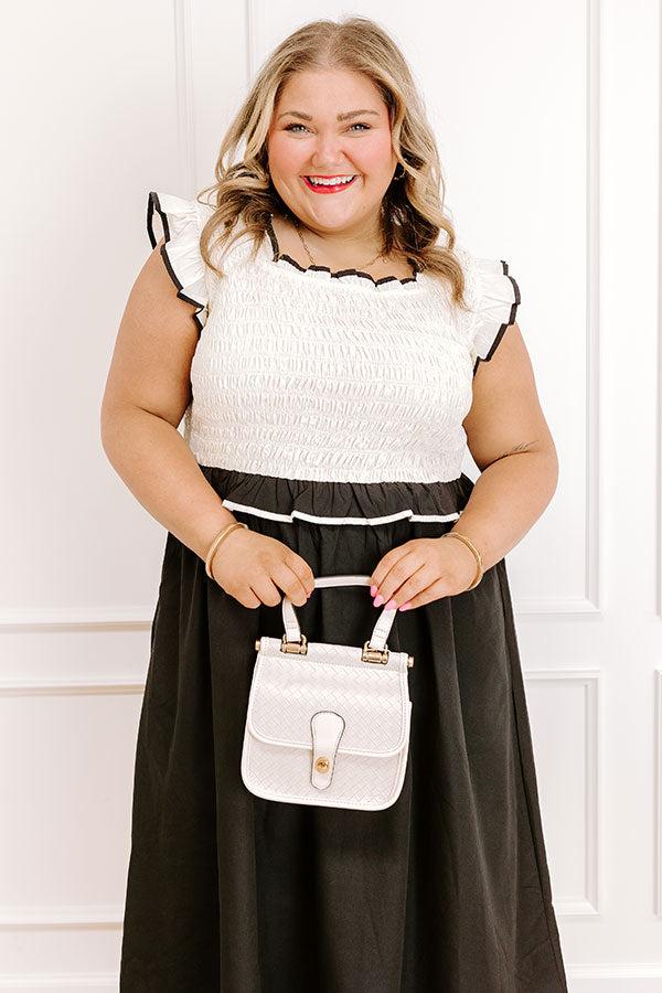 Simply Luxe Smocked Midi Dress Curves Product Image