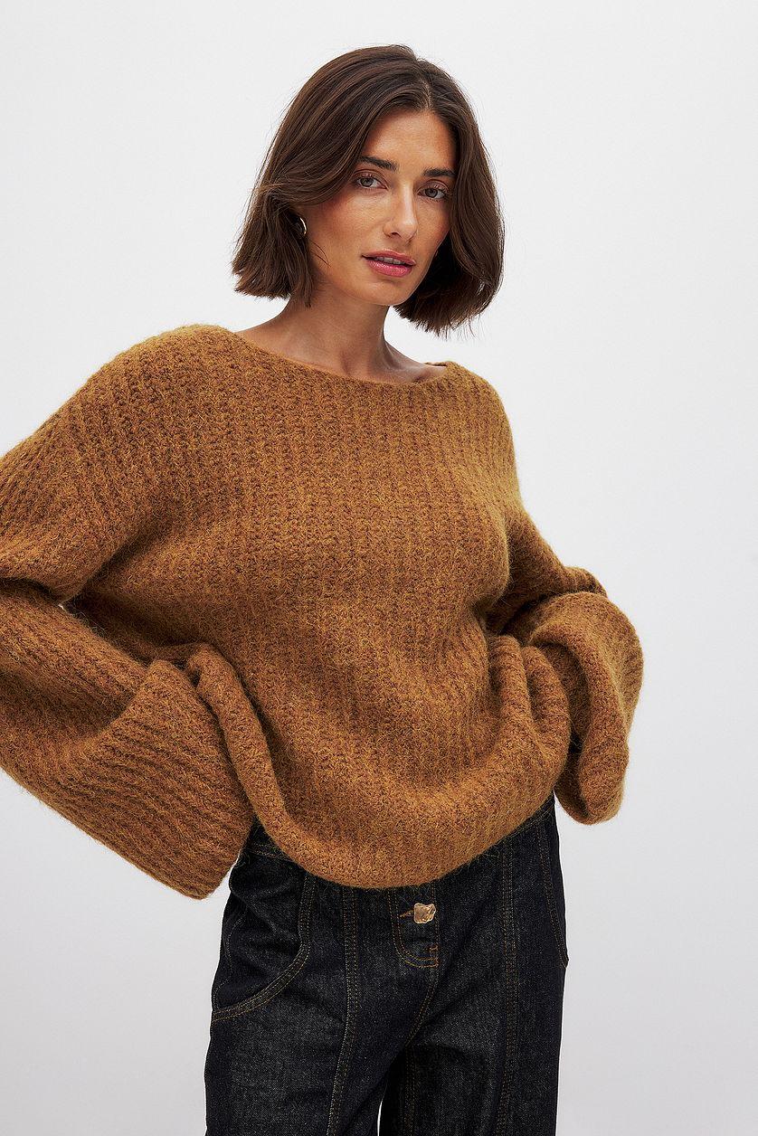 Wool Blend Knitted Sweater Product Image