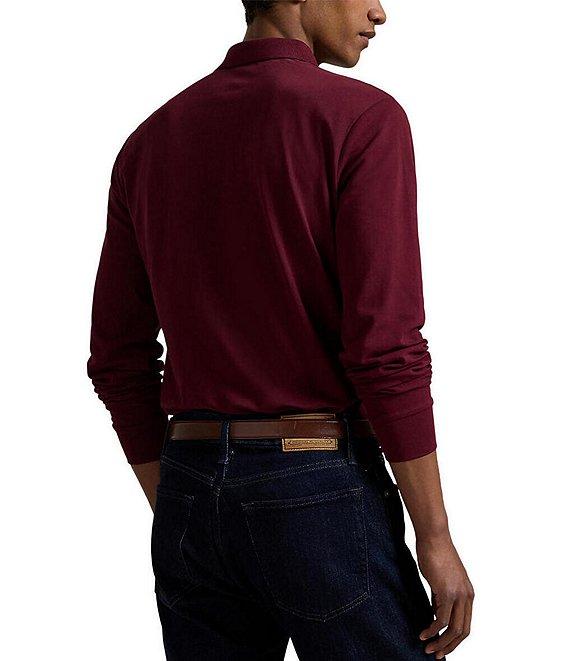 Polo Ralph Lauren Classic Fit Stretch Mesh Long Sleeve Polo Shirt Product Image