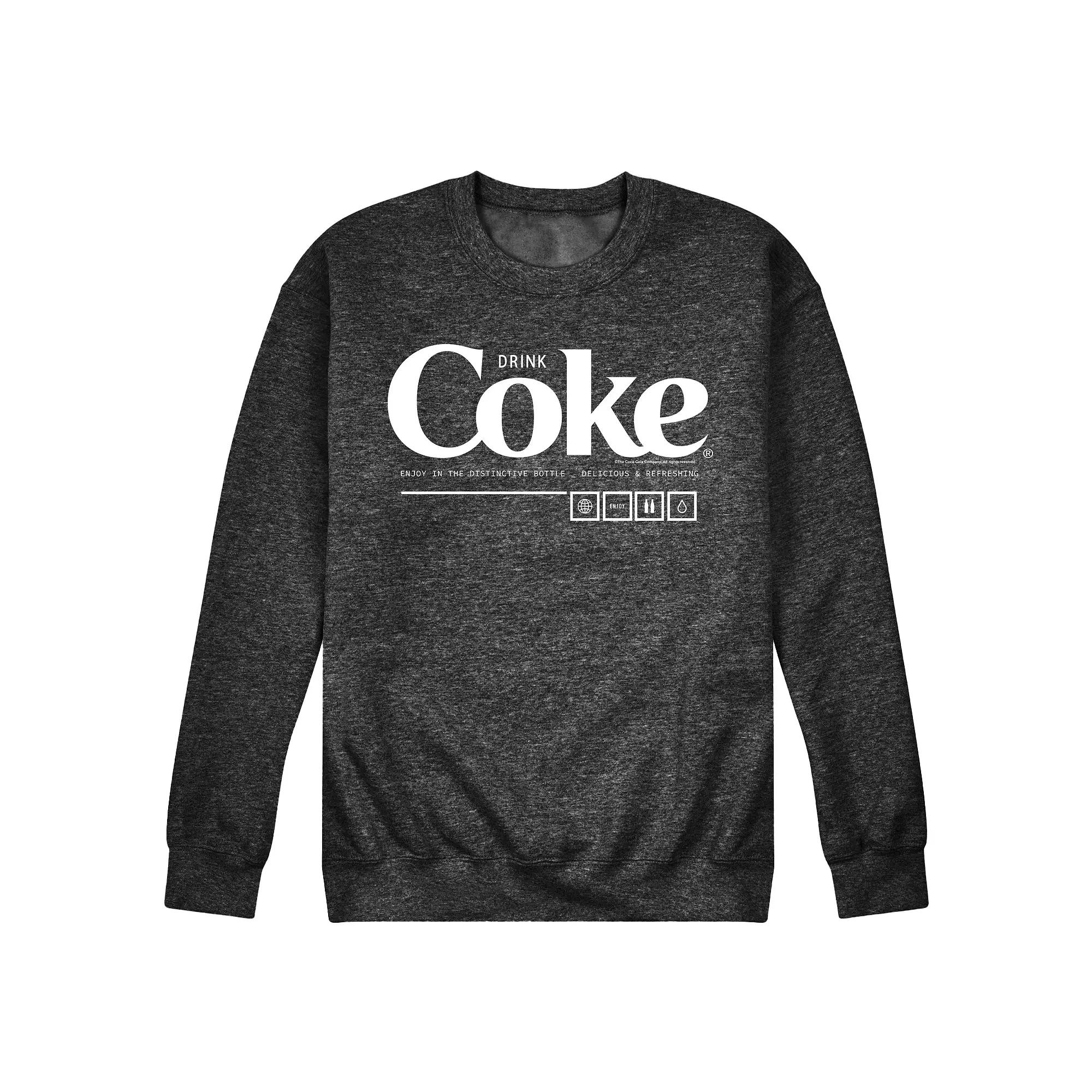 Men's Coca-Cola Drink Coke Enjoy Graphic Fleece Sweatshirt,  Product Image