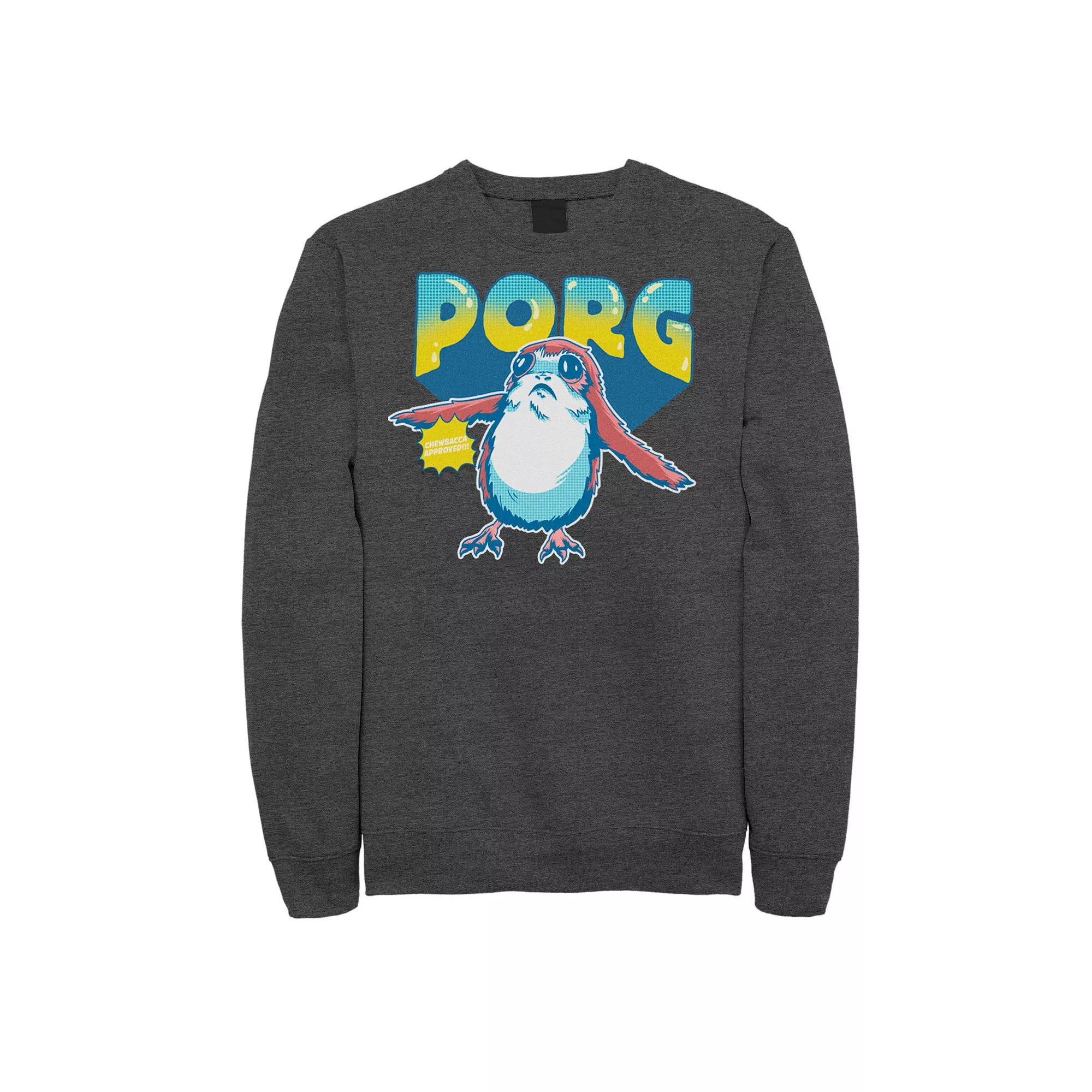 Men's Star Wars Porg Chewbacca Approved Comic Portrait Sweatshirt,  Product Image