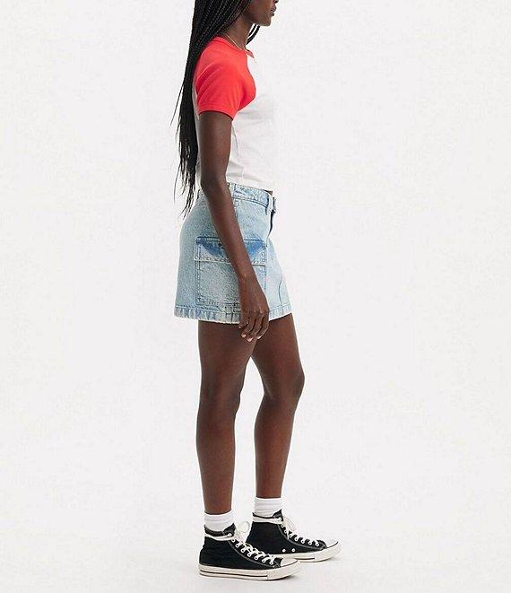 Levi's® Mid Rise Cargo Pocket Mini Denim Skirt Product Image