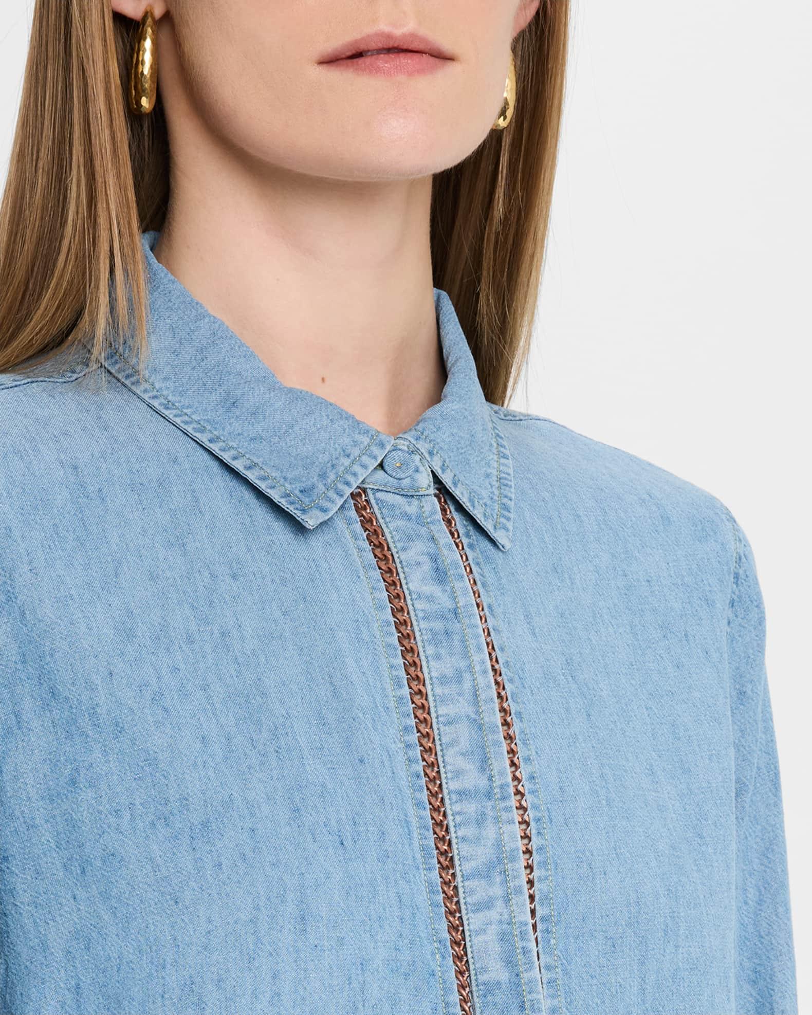 Claude Wide-Leg Denim Pants Product Image