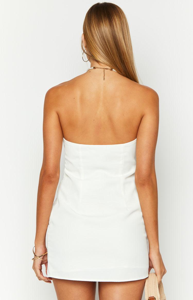 Lauren White Strapless Mini Dress Product Image