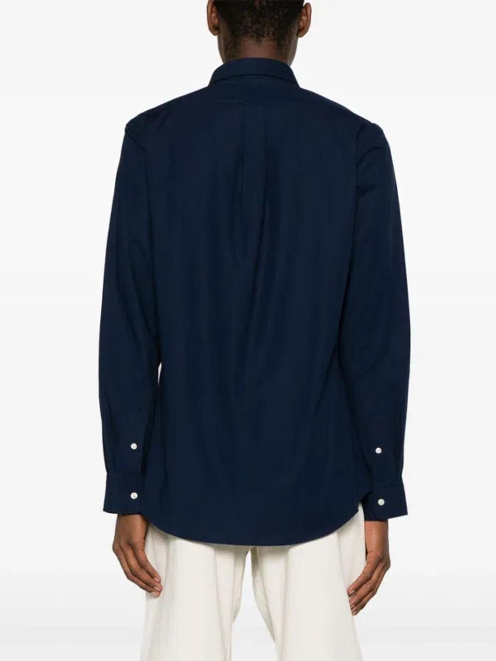 POLO RALPH LAUREN Camicia Bd In Popeline Stretch Slim-fit Shirt In Blue Product Image