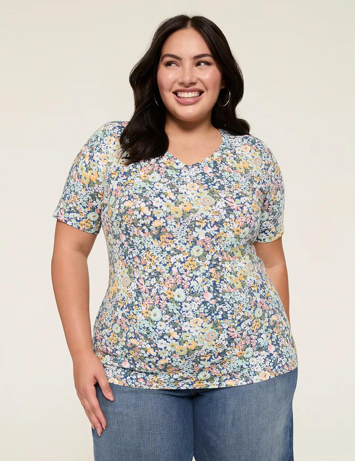 Perfect Sleeve V-Neck Tee Product Image