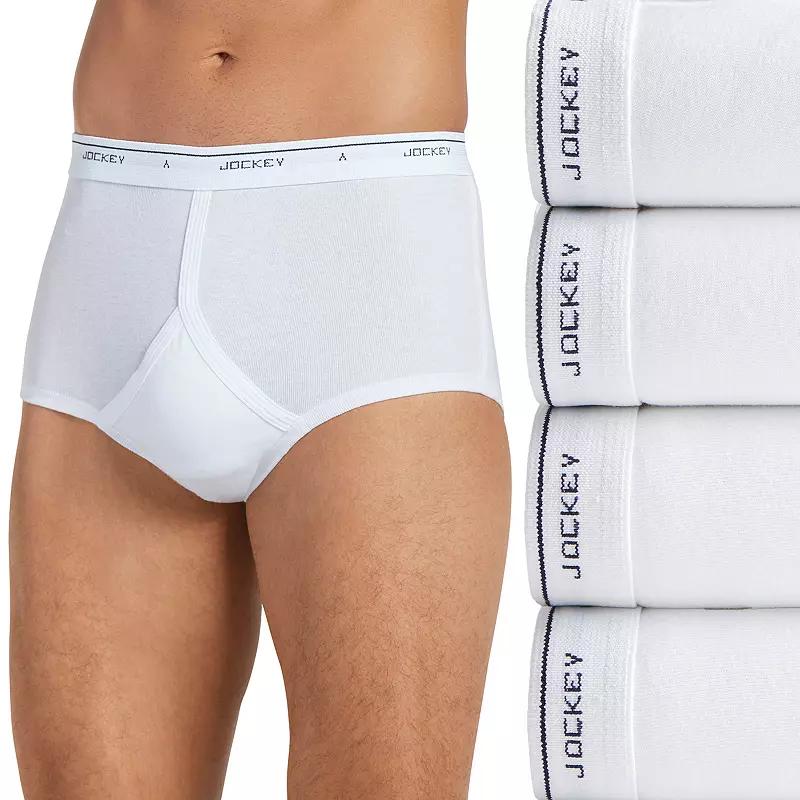Men's Jockey® 4-pack Classic Knit Full-Rise Briefs,  Product Image