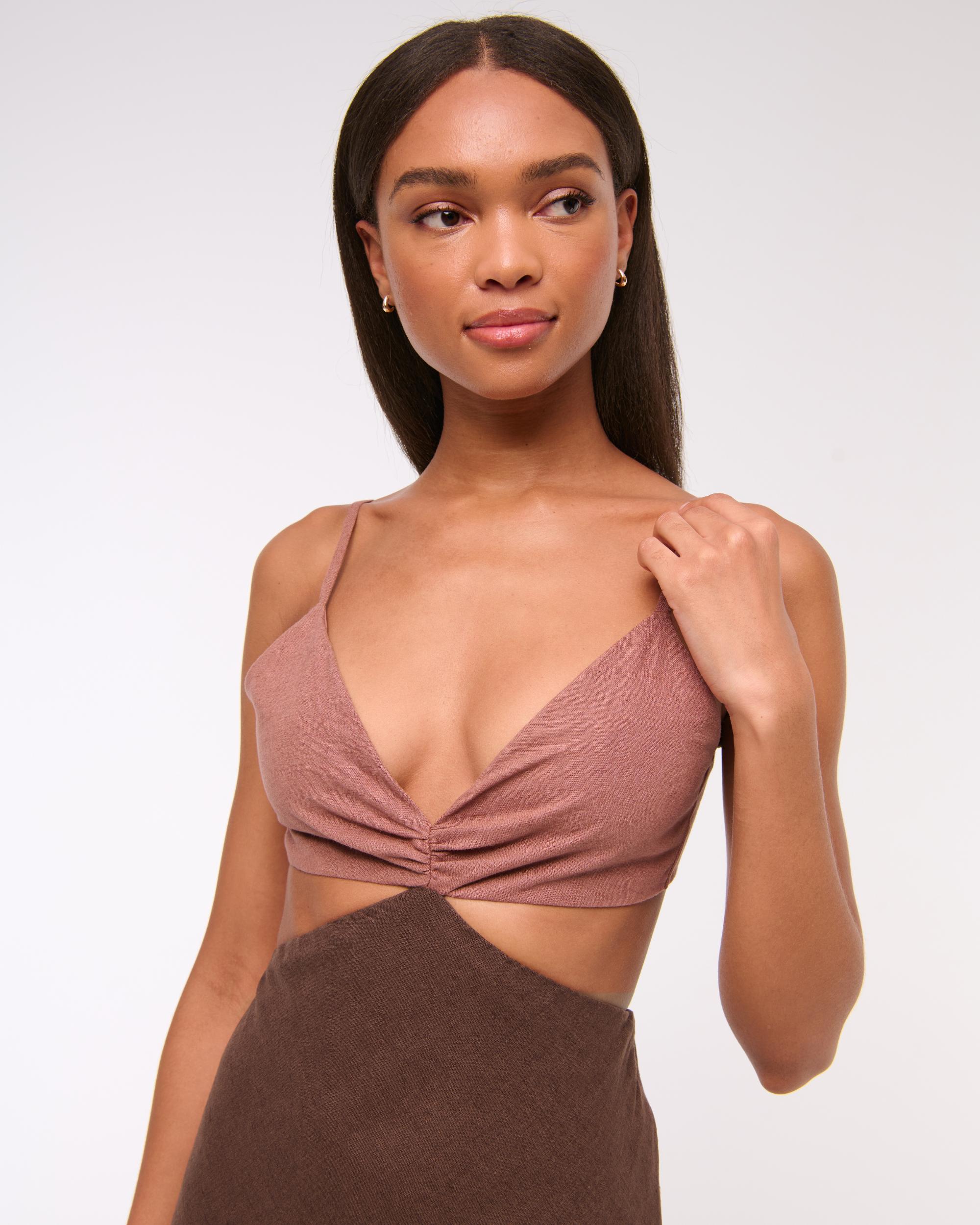 The A&F Julia Slip Cutout Maxi Dress Product Image