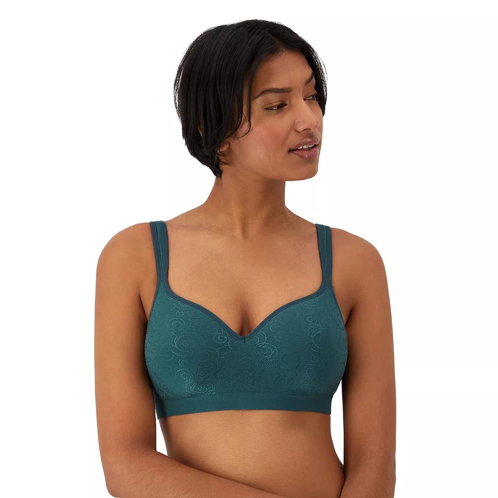 Bali Comfort Revolution Wireless Bra DF3463, Adult Unisex, Size: 40 B, Juniper Blue Swirl Product Image