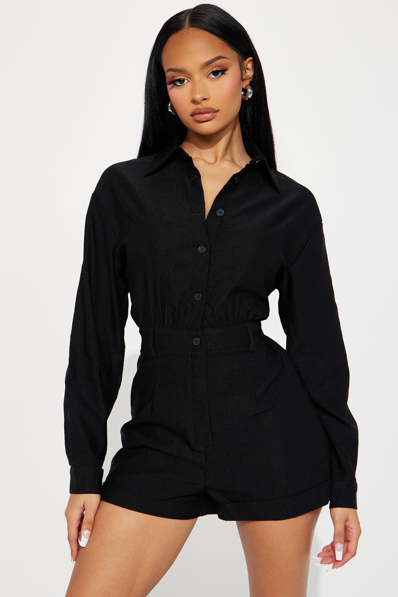 Always My Way Romper - Black Product Image