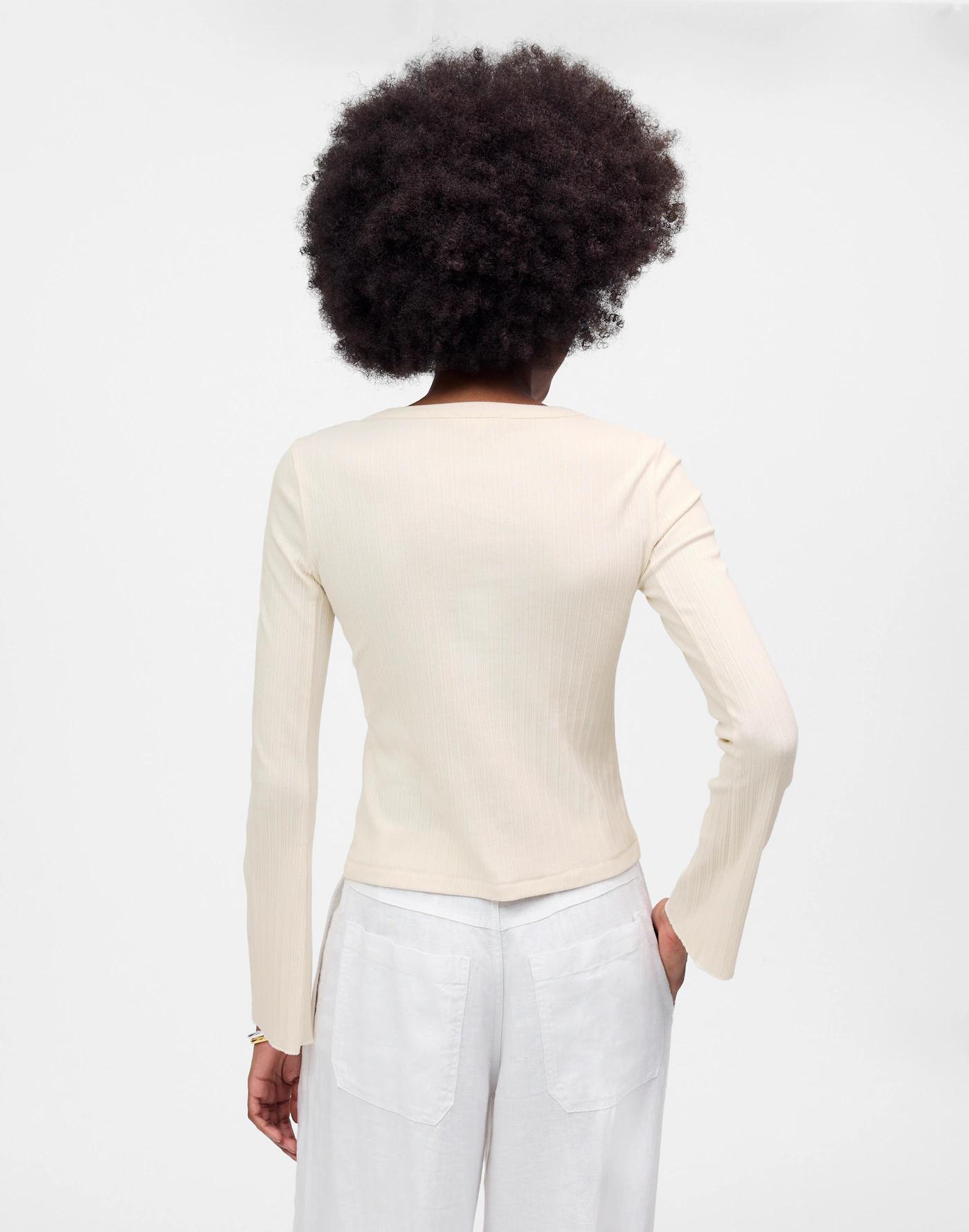Flared-Sleeve Cardigan Product Image