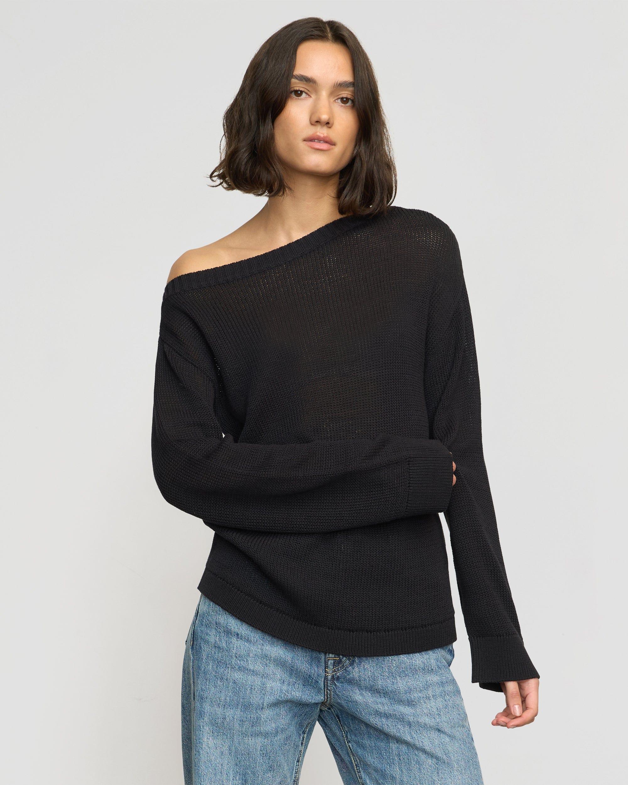 Issa Lightweight Off-Shoulder Sweater Product Image