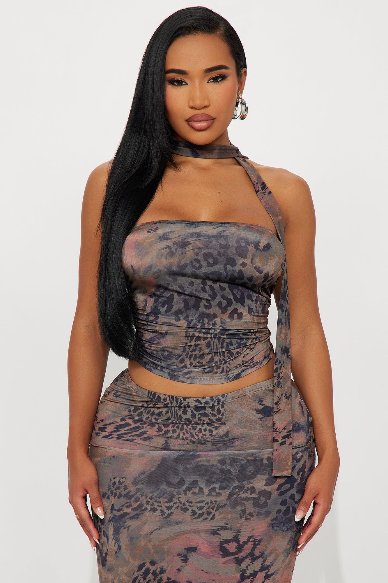 Perfect Precision 3 Piece Maxi Skirt Set - Brown/combo Product Image