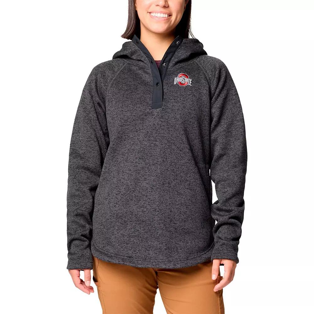 Women's Columbia Gray Ohio State Buckeyes Sweater Weather Raglan Pullover Hoodie,  Product Image