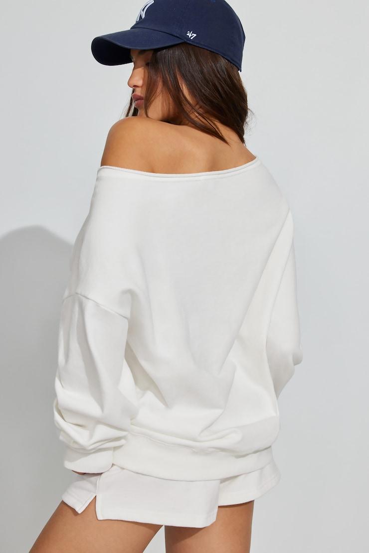 SoftTerry™ Off Shoulder Sweatshirt Product Image