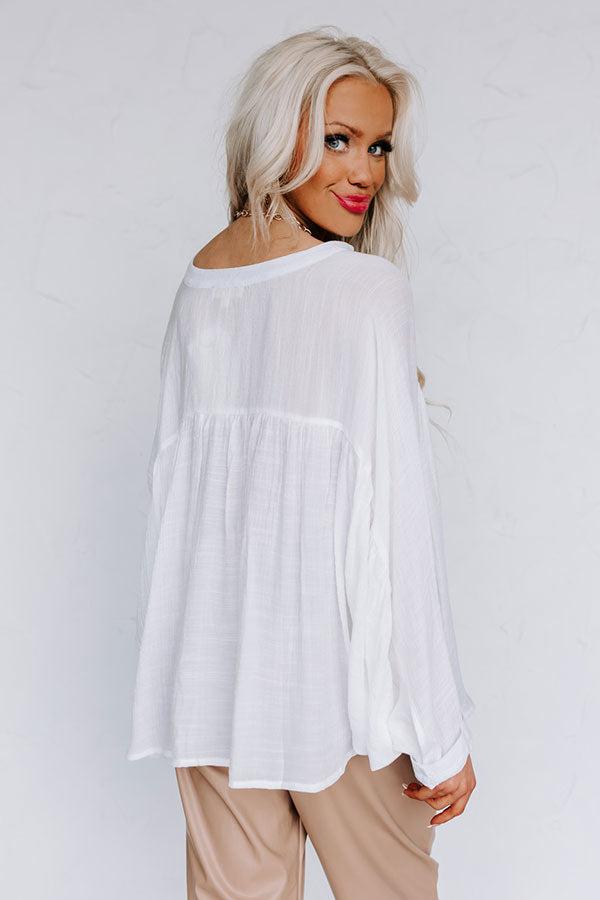 Weekend Trip Travels Shift Top in Ivory Product Image