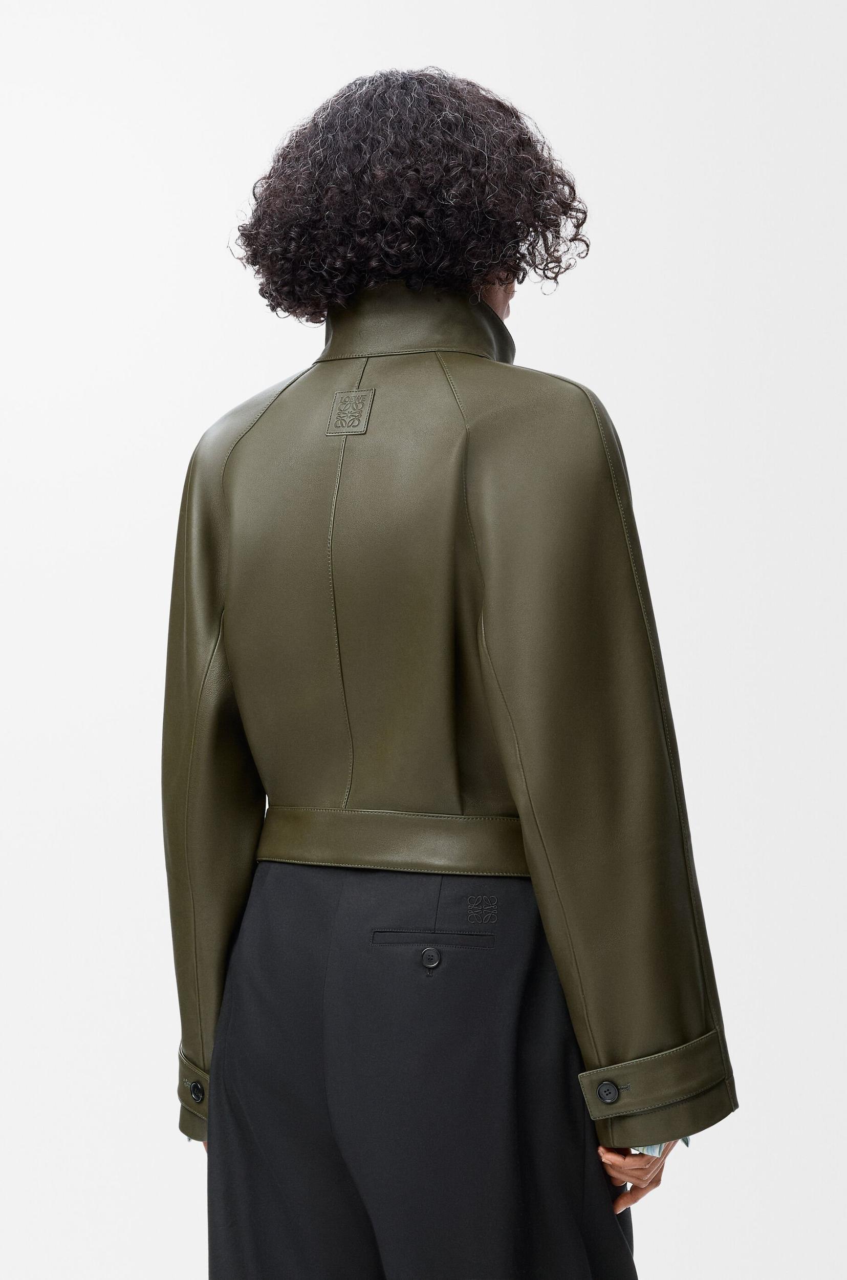 Short trench in nappa lambskin Product Image