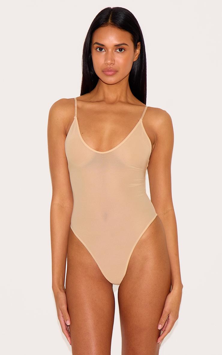 Nude Powermesh Shapewear Bodysuit Product Image