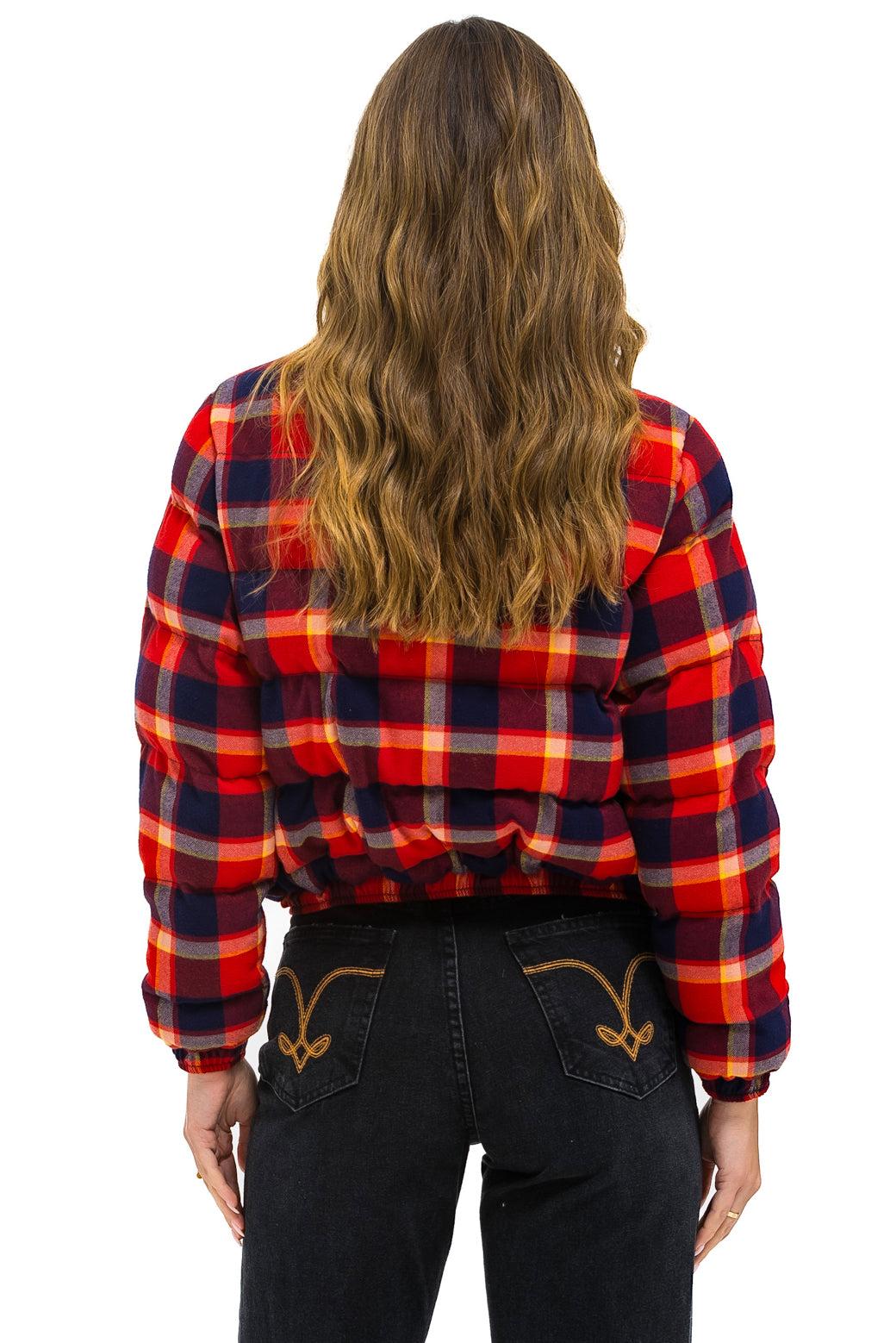 APRES PLAID PUFFER JACKET - RUGBY PLAID Female Product Image