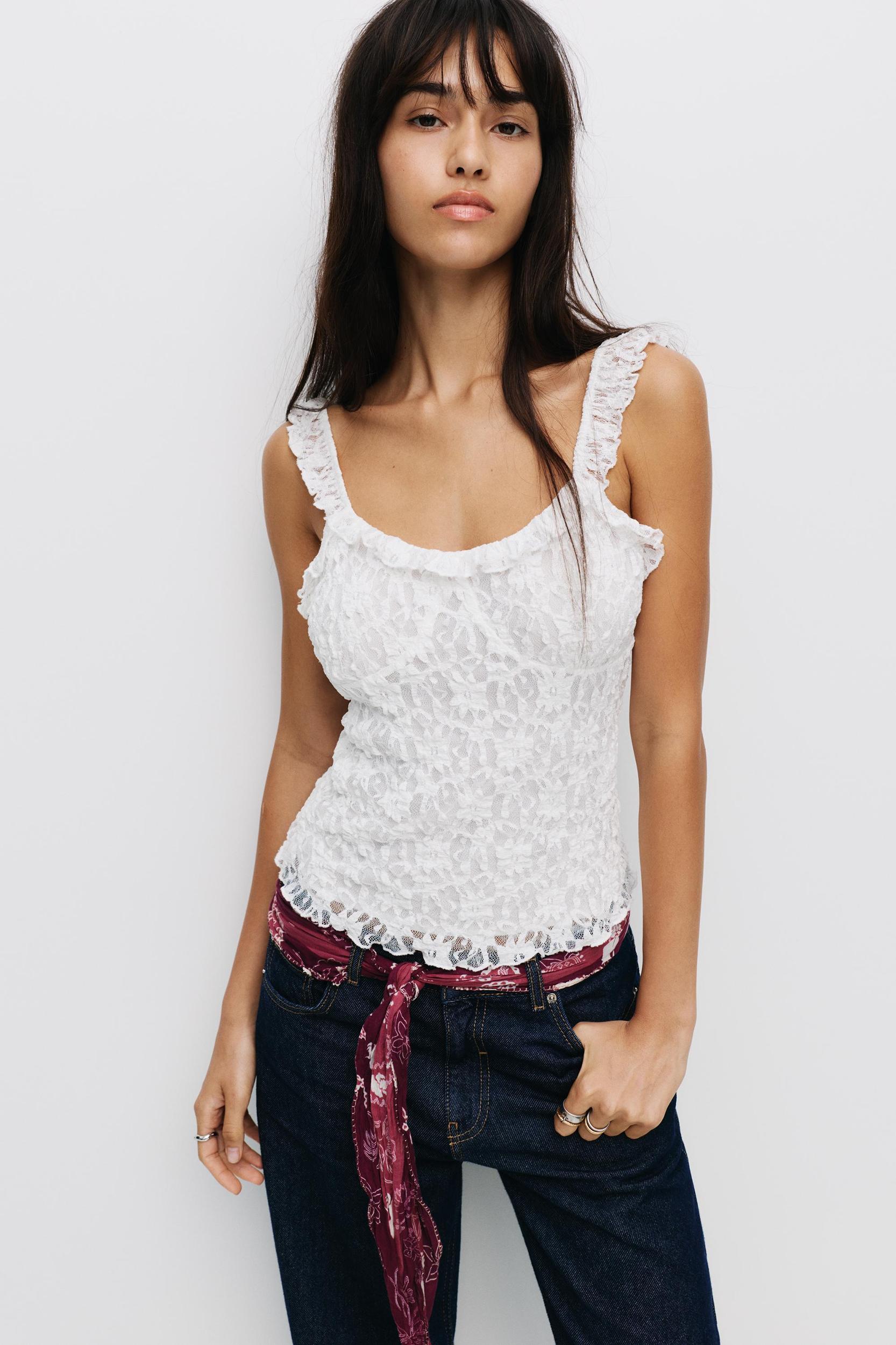 Lace tank top Product Image