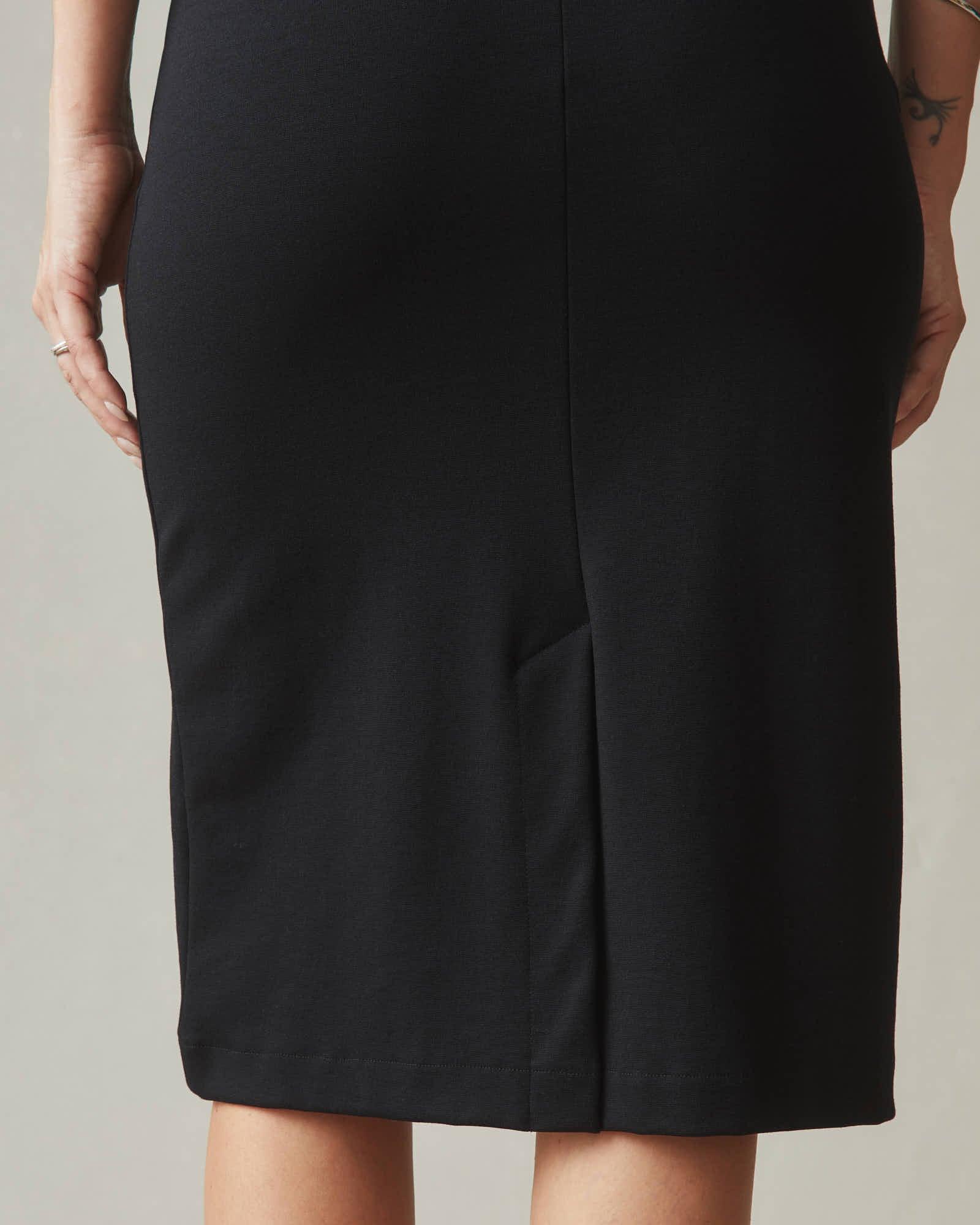 Women's Ponte Dress - Black Product Image