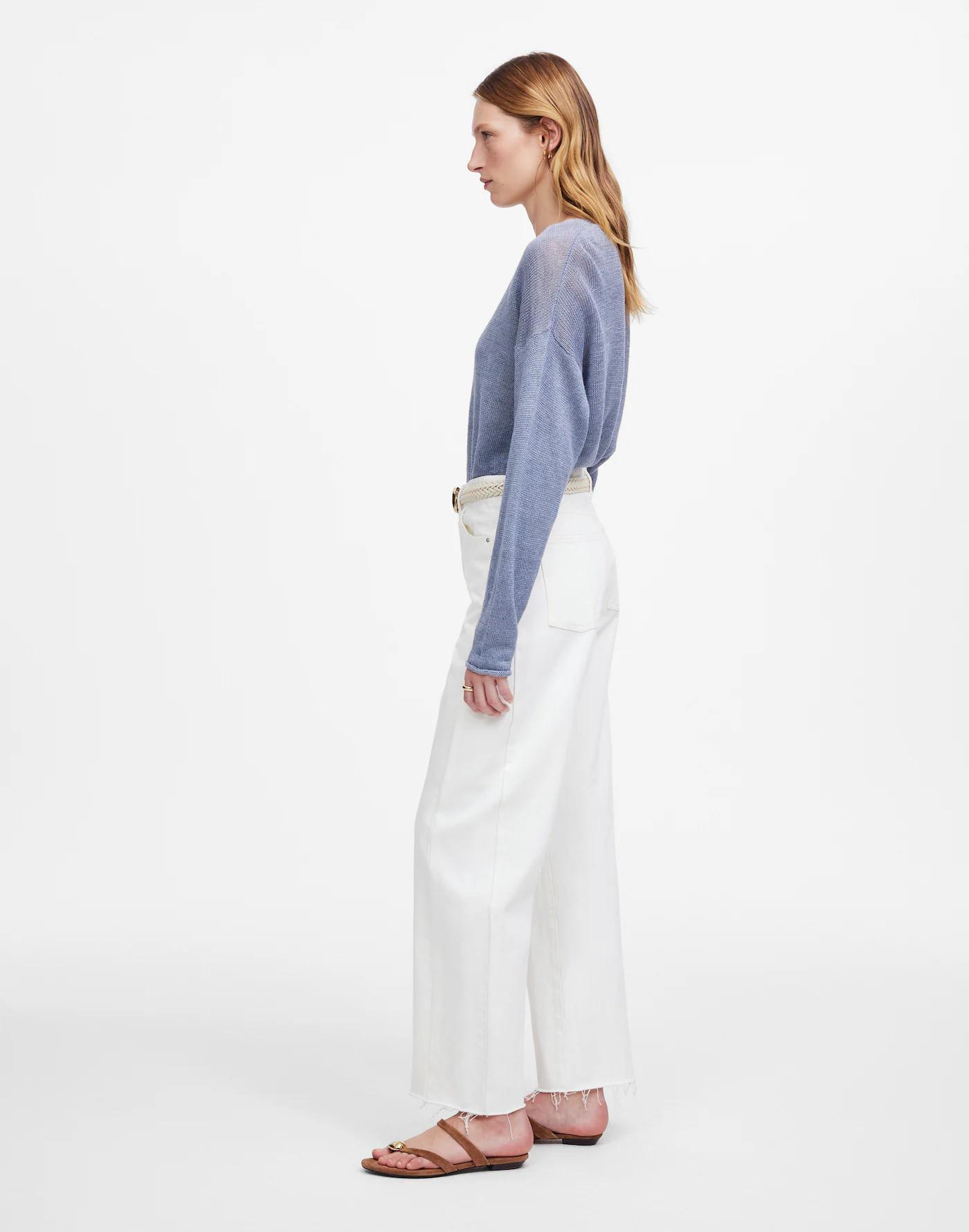 Tall Pieced Barrel-Leg Jeans Product Image