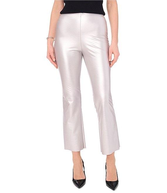 Vince Camuto Metallic Coated Flare Leg High Rise Ankle Length Pant Product Image