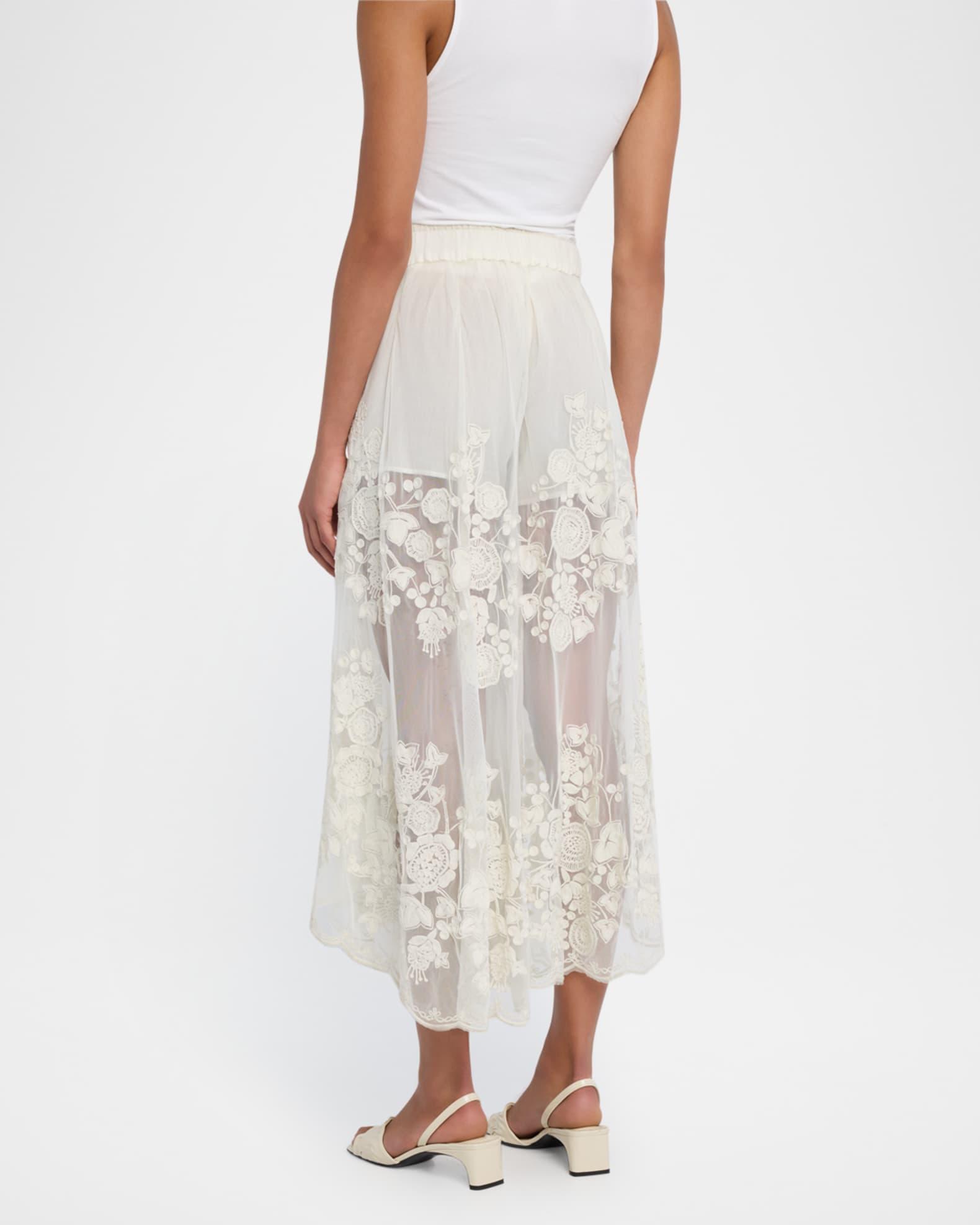 Arielle Pull-On Lace Flare Pants Product Image