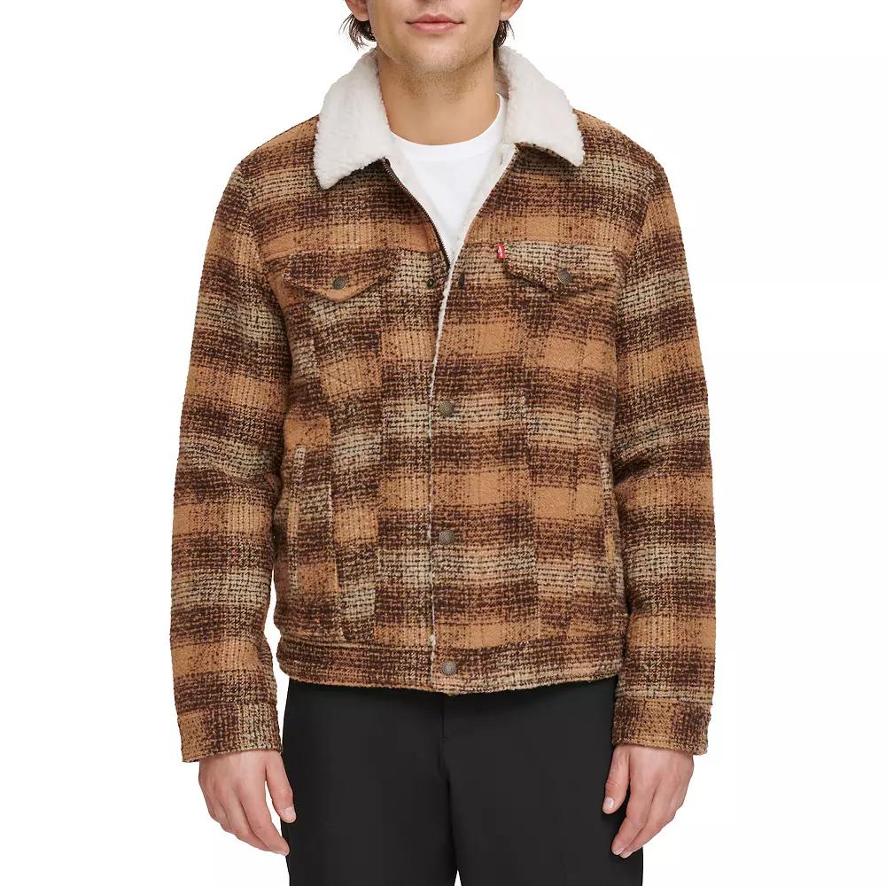 Men's Levi's® Faux Wool Sherpa Lined Trucker Jacket,  Product Image